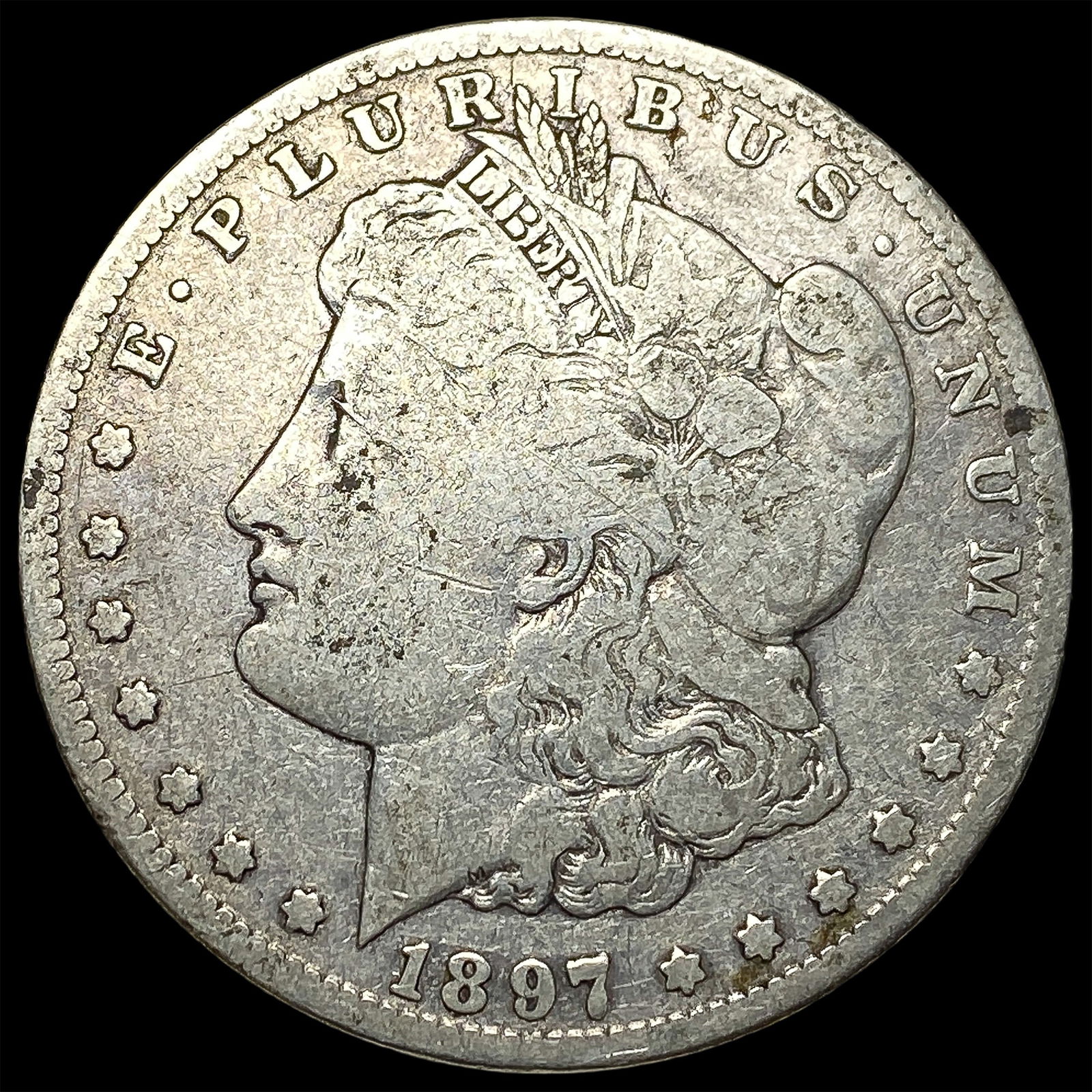 1897-S Silver Morgan Dollar NICELY CIRCULATED: 1897-S Silver Morgan Dollar NICELY CIRCULATED