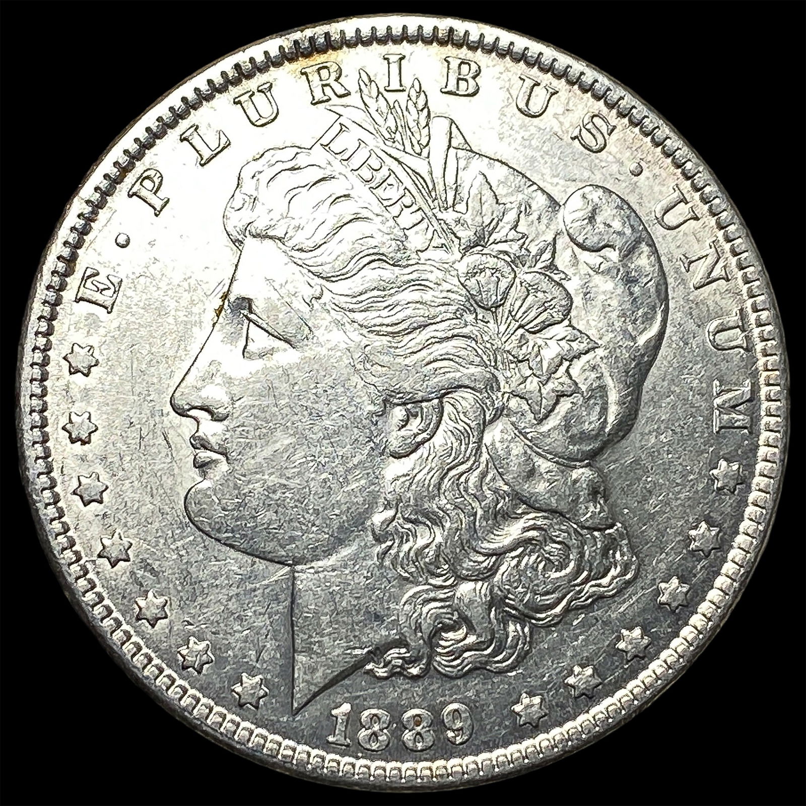 1889-S Silver Morgan Dollar CLOSELY UNCIRCULATED: 1889-S Silver Morgan Dollar CLOSELY UNCIRCULATED