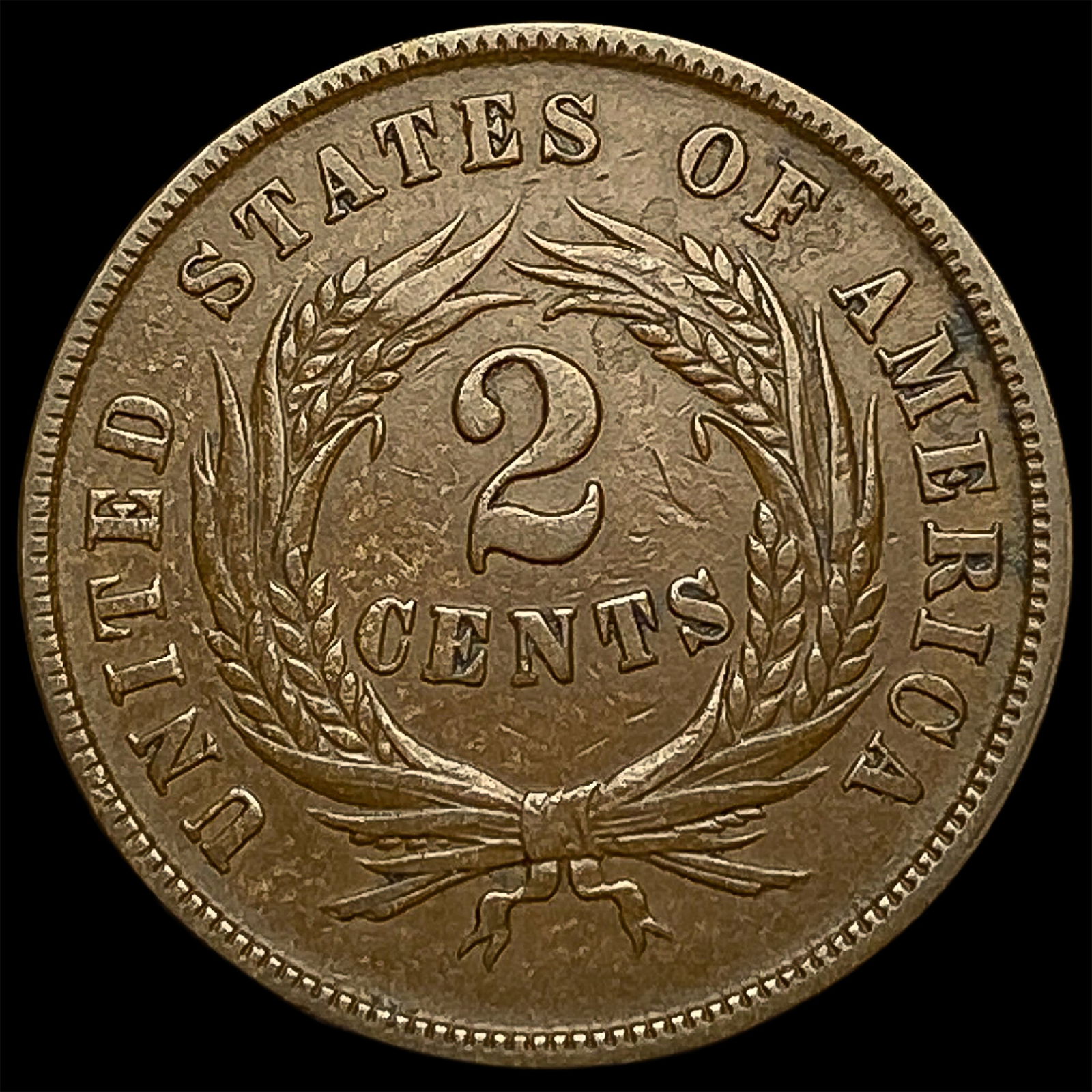 1865 Two-Cent Piece CLOSELY UNCIRCULATED - 2