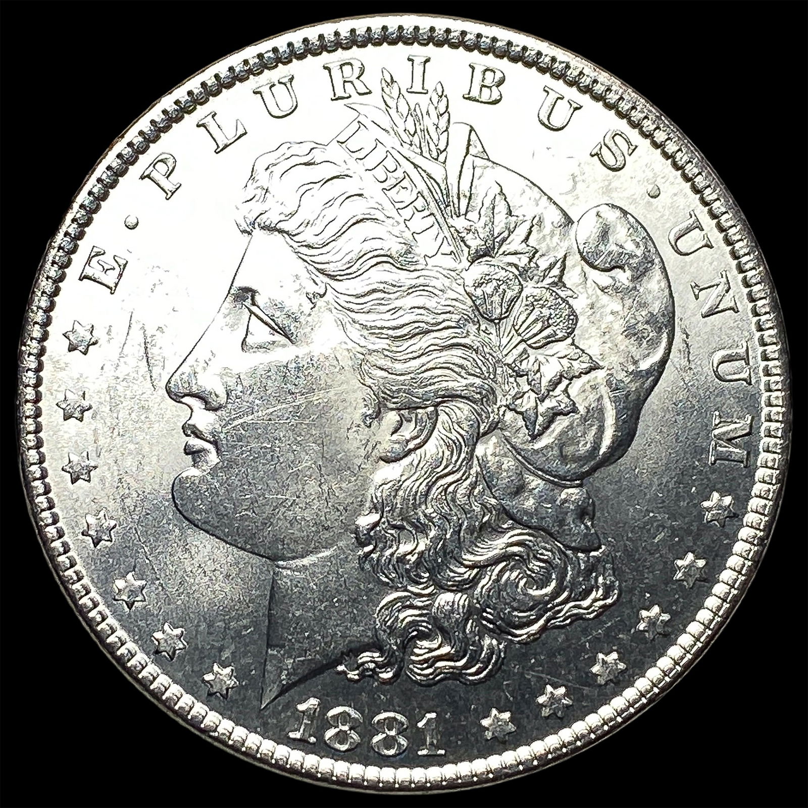 1881 Morgan Silver Dollar GEM BU: 1881 Morgan Silver Dollar GEM BU