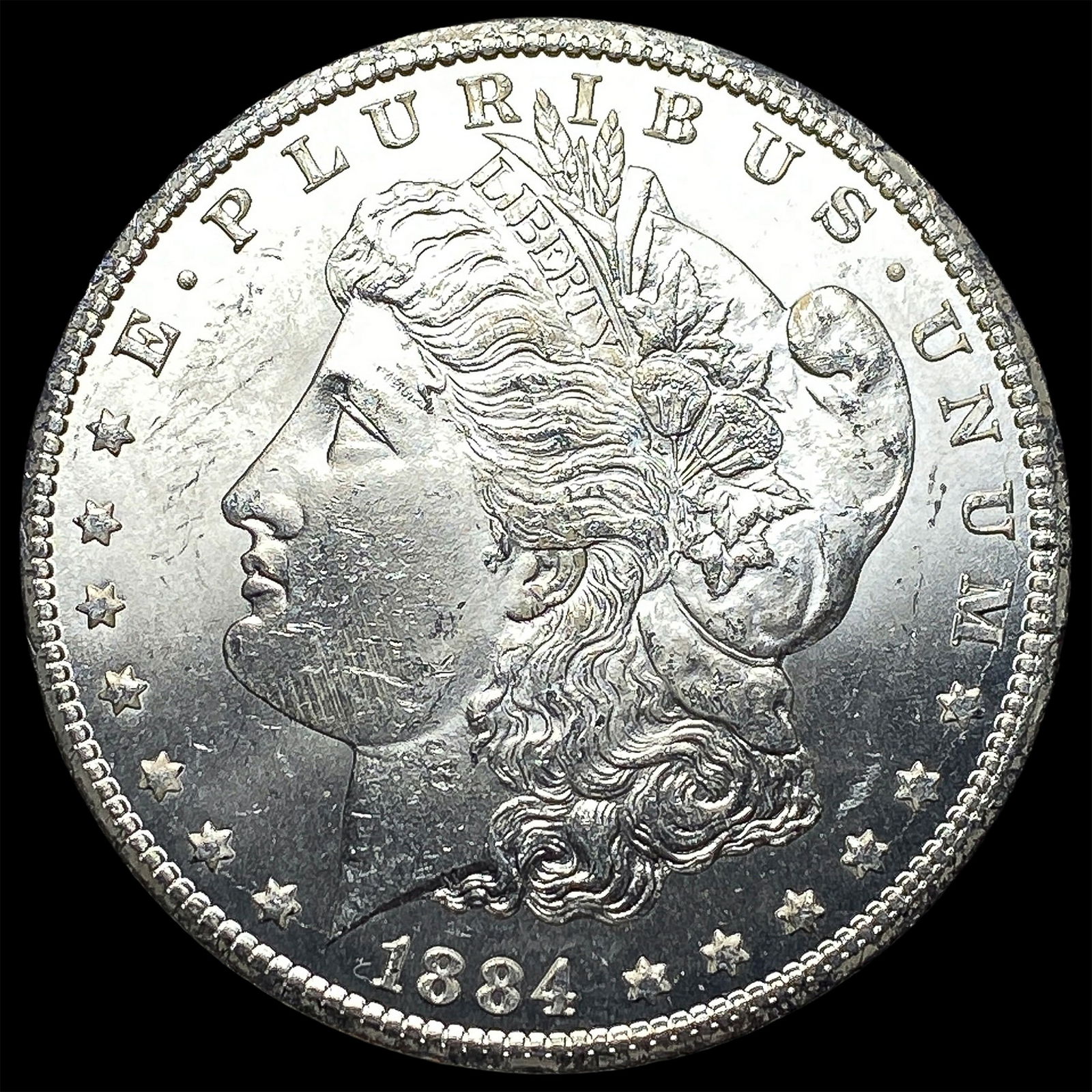 1884-CC Silver Morgan Dollar GEM BU: 1884-CC Silver Morgan Dollar GEM BU
