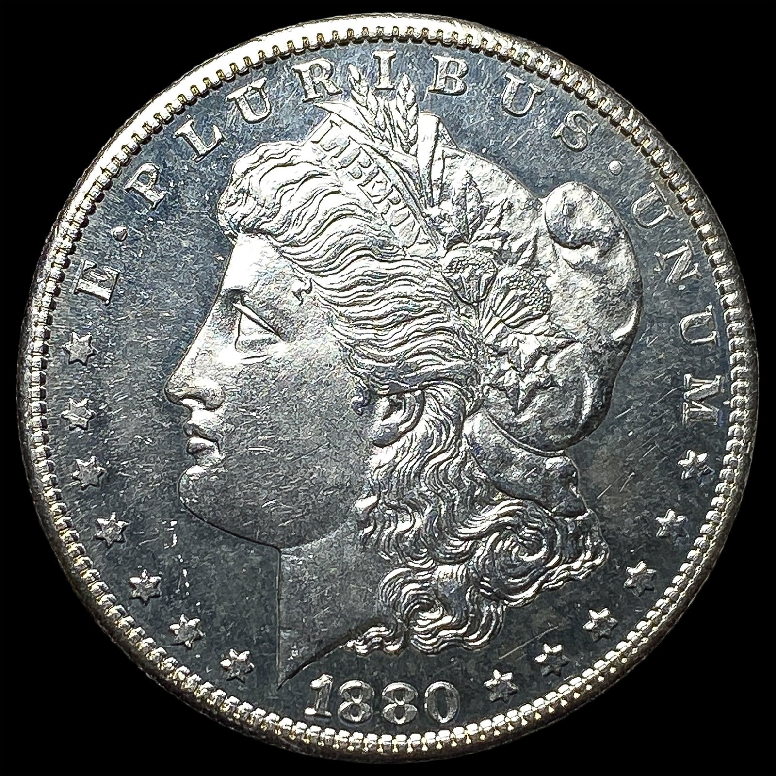 1880-S Silver Morgan Dollar GEM BU: 1880-S Silver Morgan Dollar GEM BU