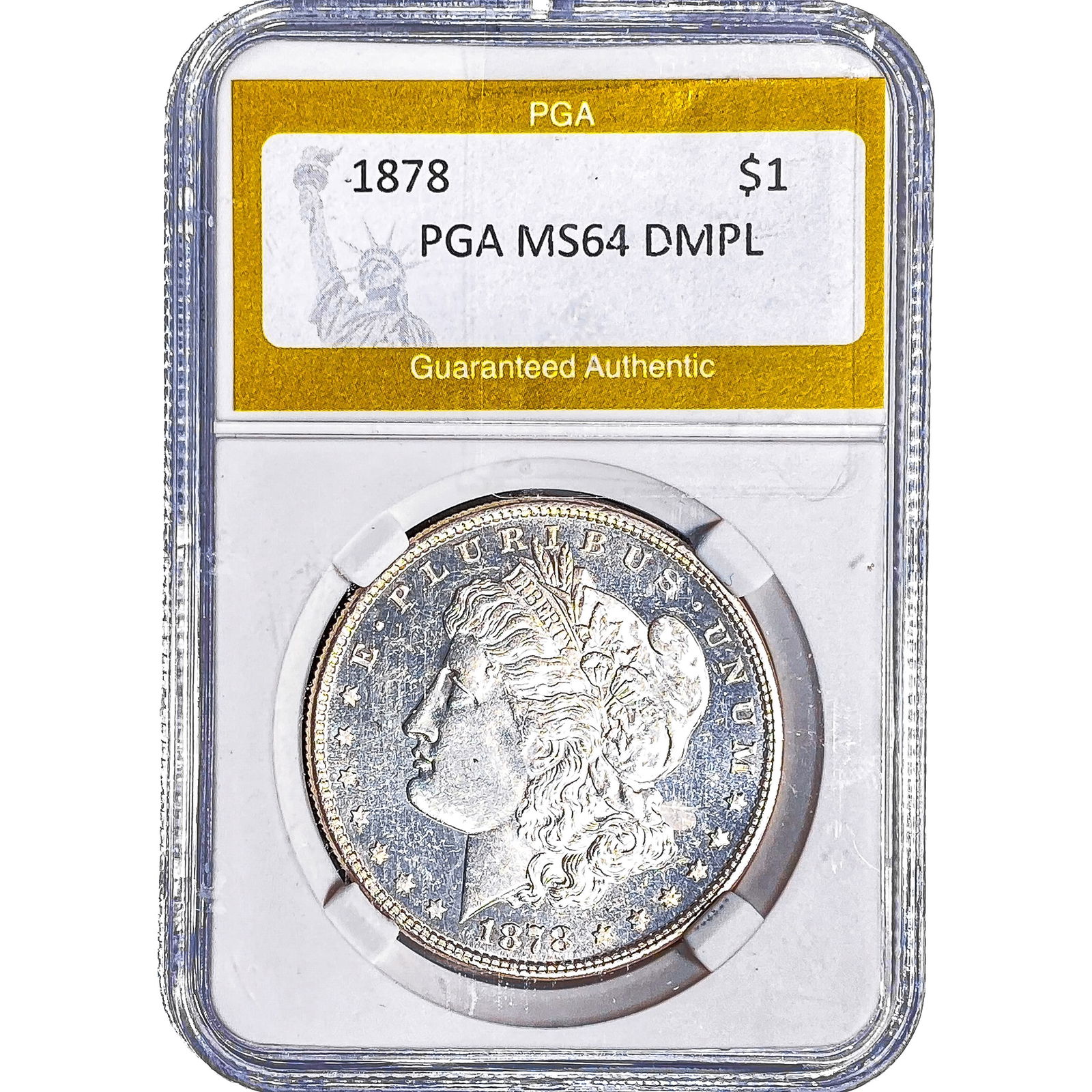 1878 Morgan Silver Dollar PGA MS64 DMPL (1 of 2)