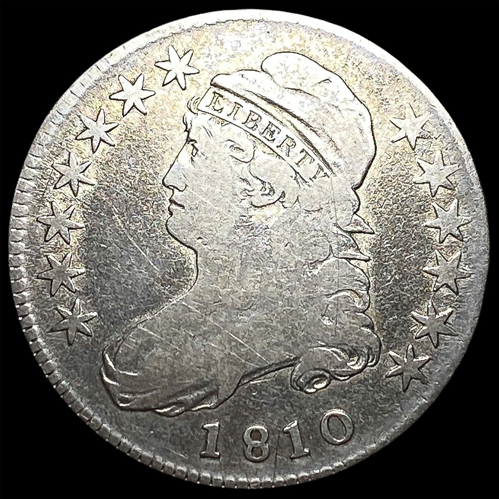 1810 Capped Bust Half Dollar NICELY CIRCULATED (1 of 2)