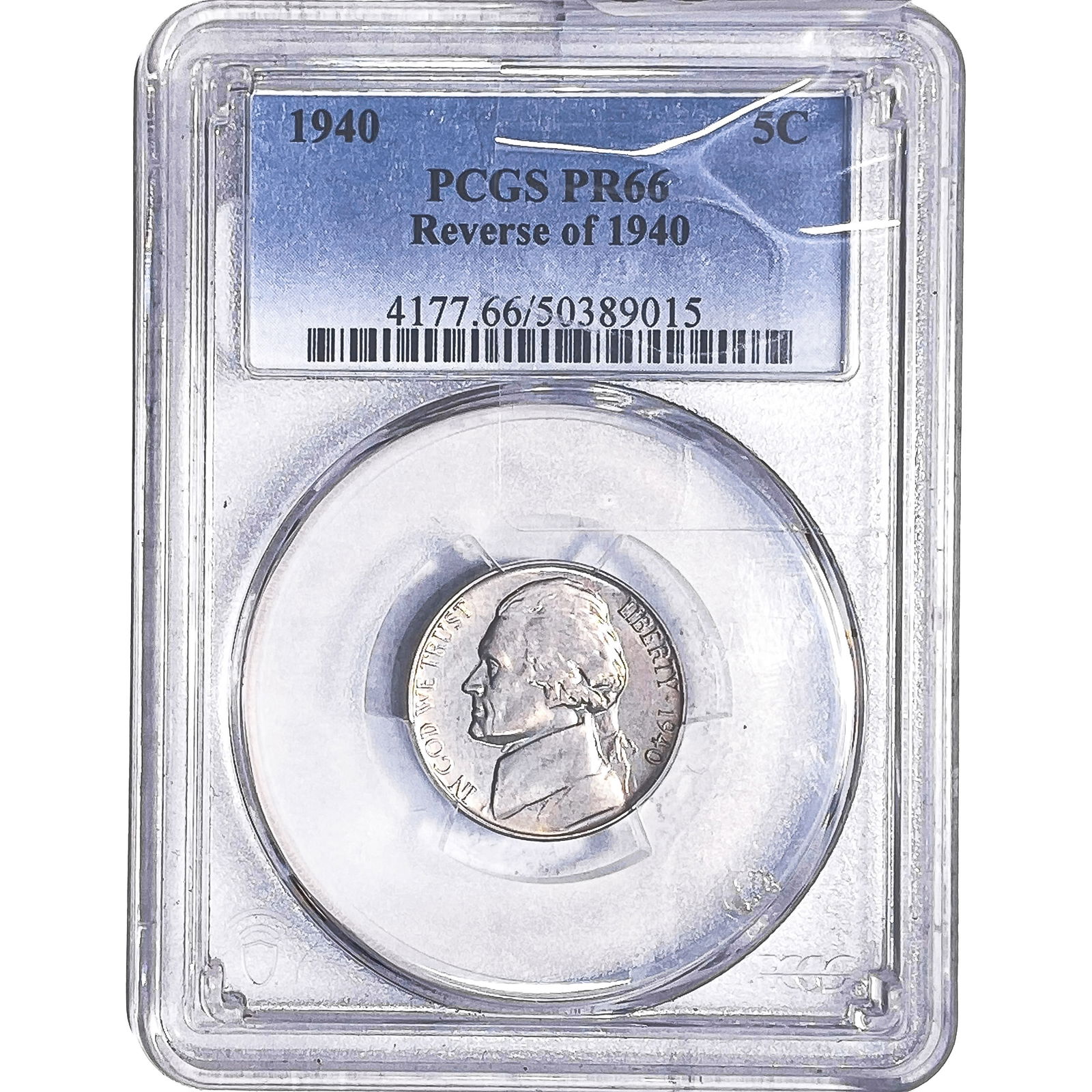 1940 Jefferson Nickel PCGS PR66: 1940 Jefferson Nickel PCGS PR66