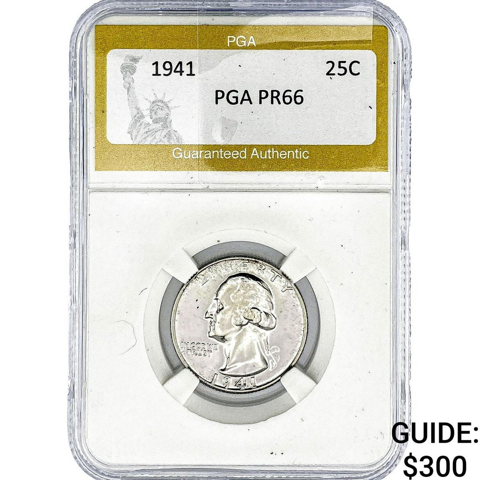 1941 Washington Silver Quarter PGA PR66: 1941 Washington Silver Quarter PGA PR66