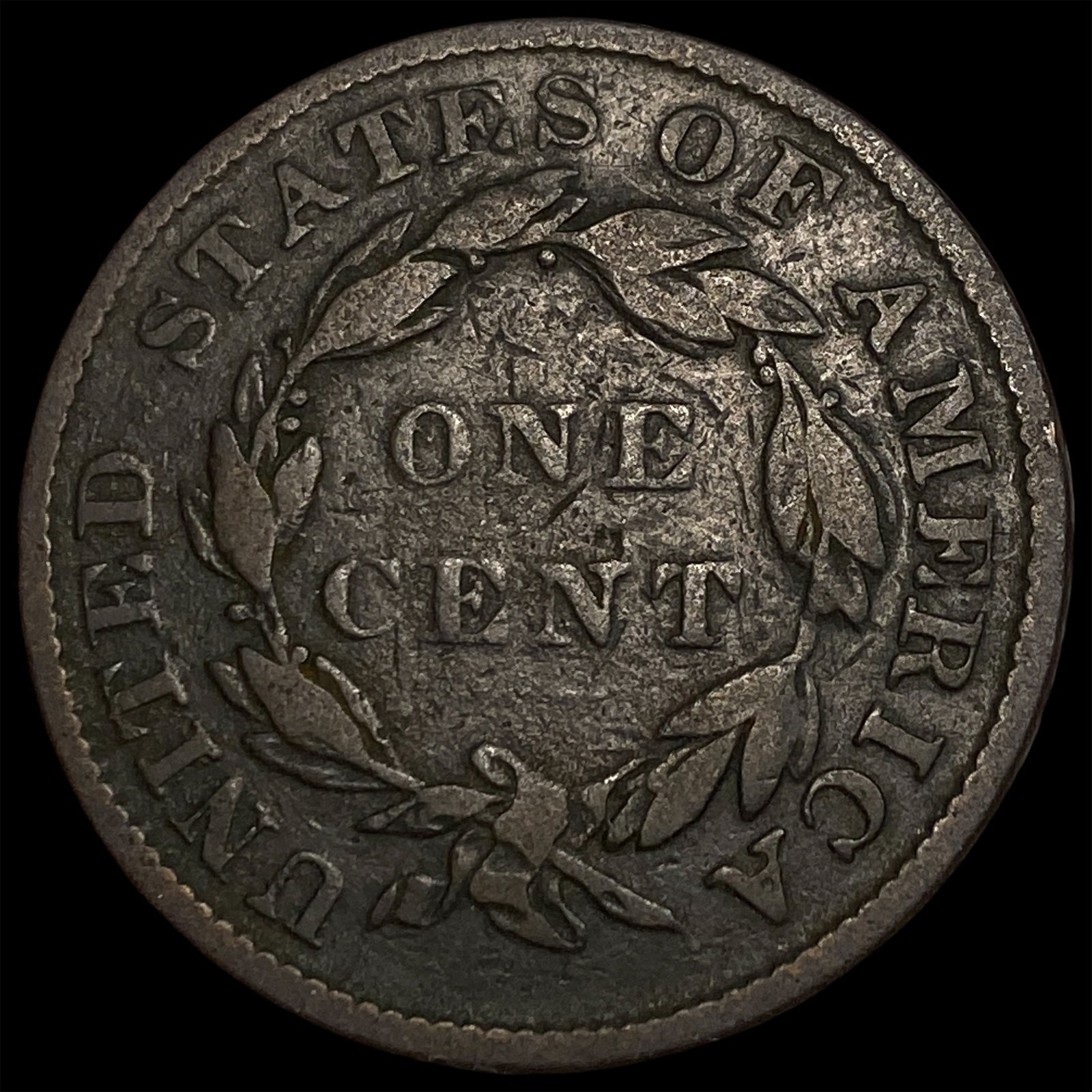 1836 Coronet Head Large Cent LIGHTLY CIRCULATED - 2