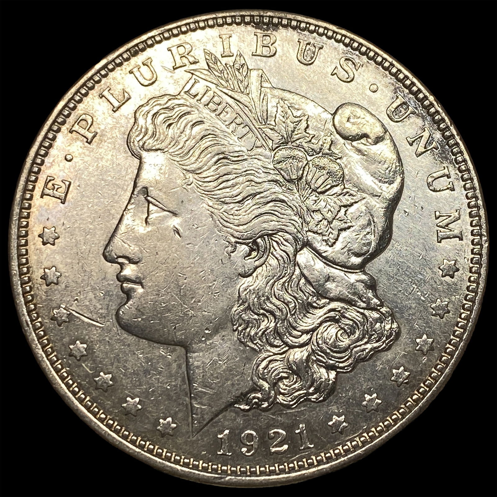 1921 Silver Morgan Dollar CLOSELY UNCIRCULATED: 1921 Silver Morgan Dollar CLOSELY UNCIRCULATED