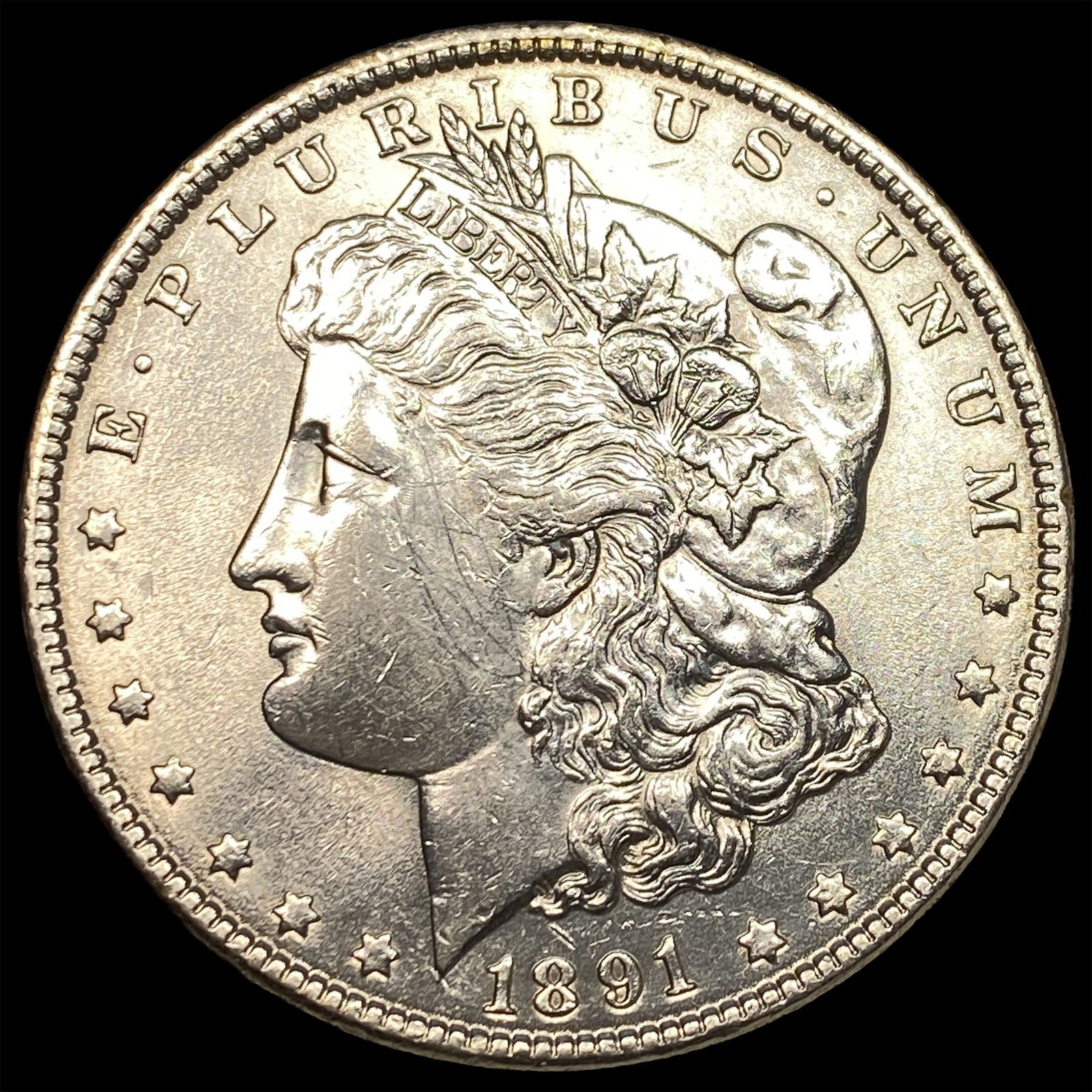 1891 Morgan Silver Dollar CLOSELY UNCIRCULATED: 1891 Morgan Silver Dollar CLOSELY UNCIRCULATED