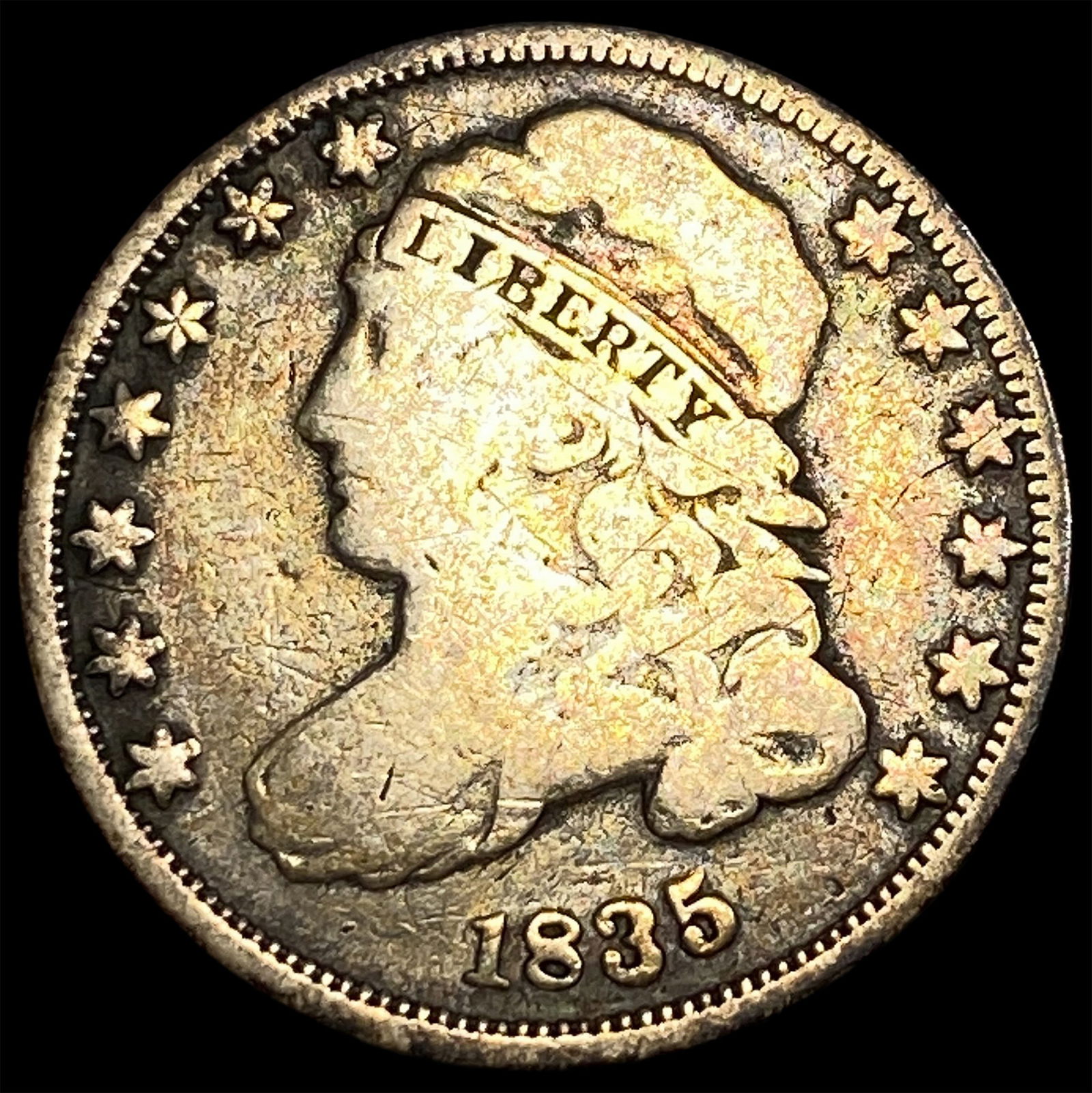 1835 Capped Bust Dime LIGHTLY CIRCULATED (1 of 2)