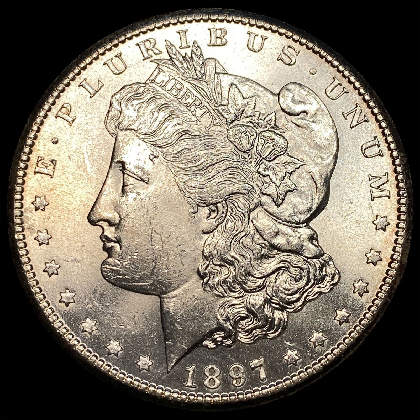 1897 Morgan Silver Dollar CHOICE BU: 1897 Morgan Silver Dollar CHOICE BU