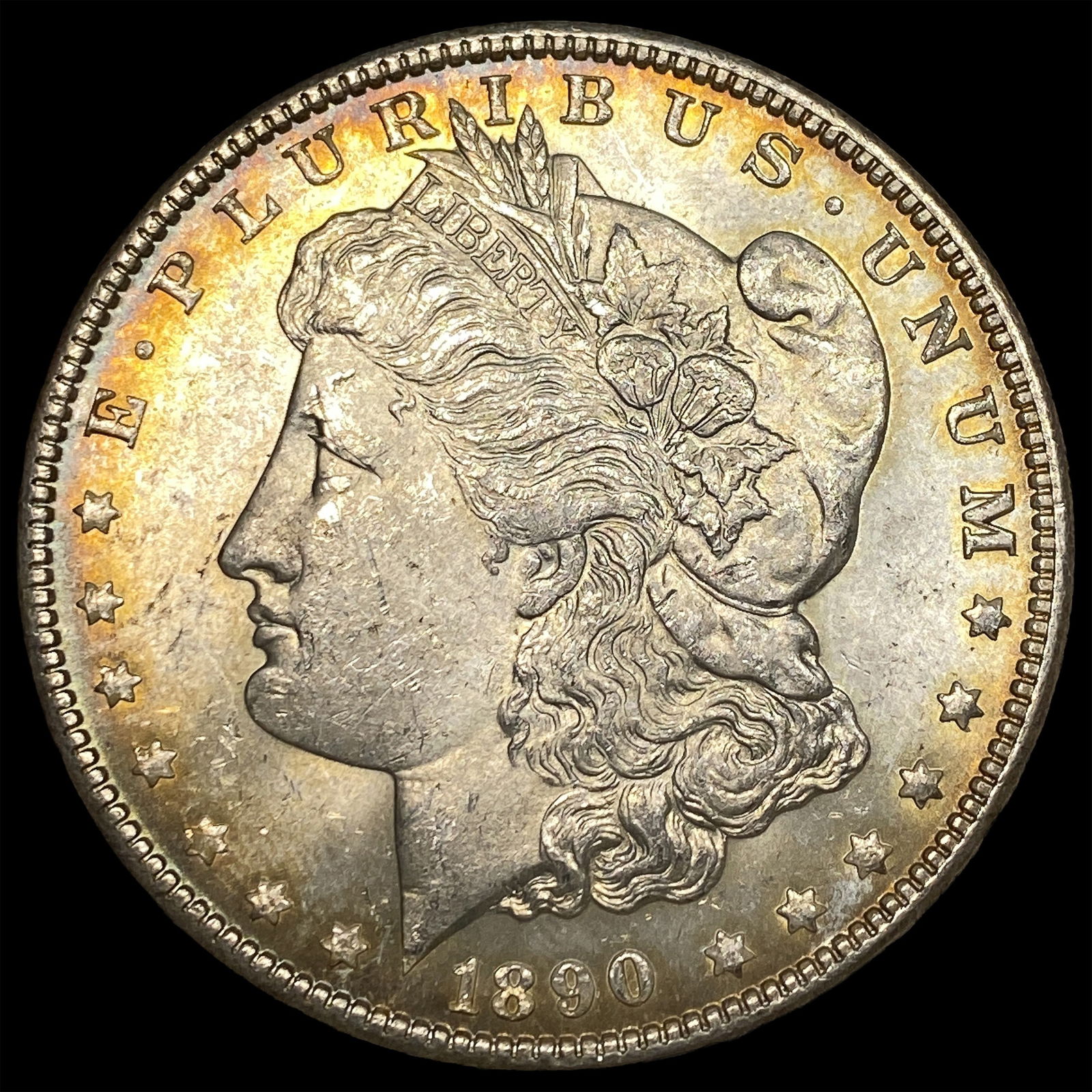 1890 Morgan Silver Dollar GEM BU: 1890 Morgan Silver Dollar GEM BU