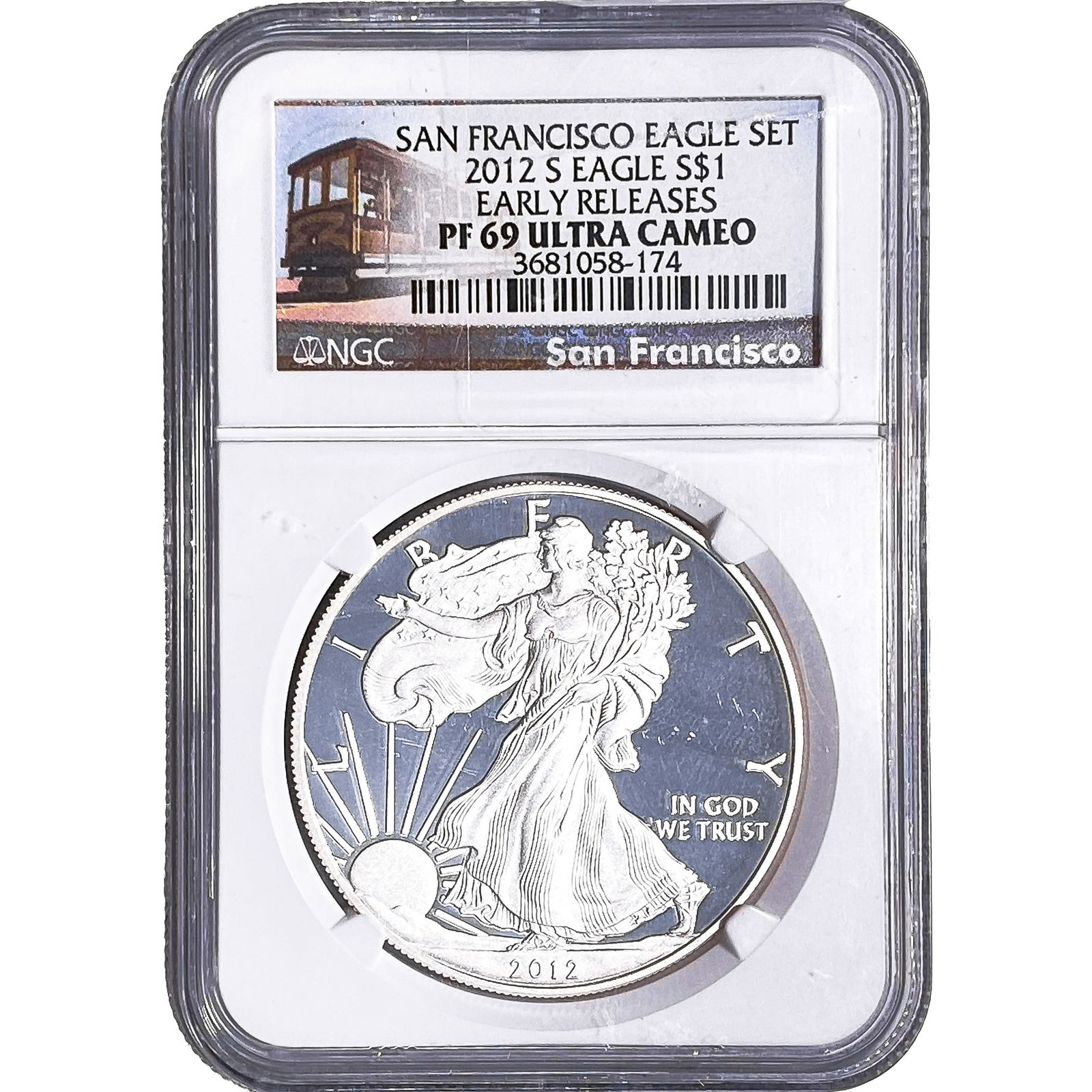 2012-S Silver Eagle NGC PF69 Ultra Cameo: 2012-S Silver Eagle NGC PF69 Ultra Cameo