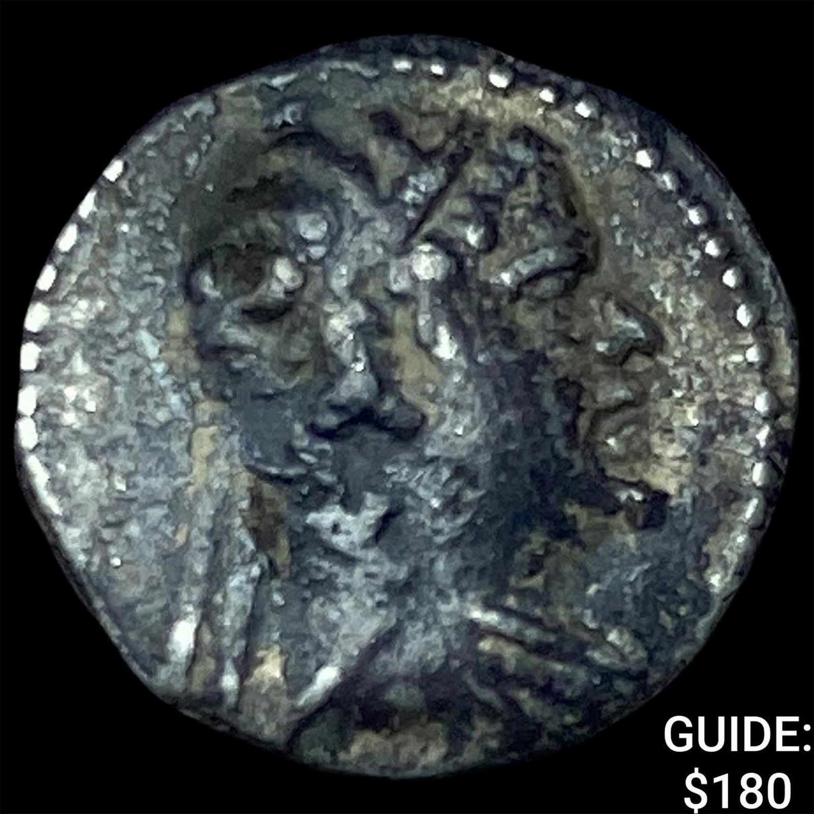 Greco-Bactria Eucratides I 171-145 BC Silver Obol NEARLY UNCIRCULATED: Greco-Bactria Eucratides I 171-145 BC Silver Obol NEARLY UNCIRCULATED