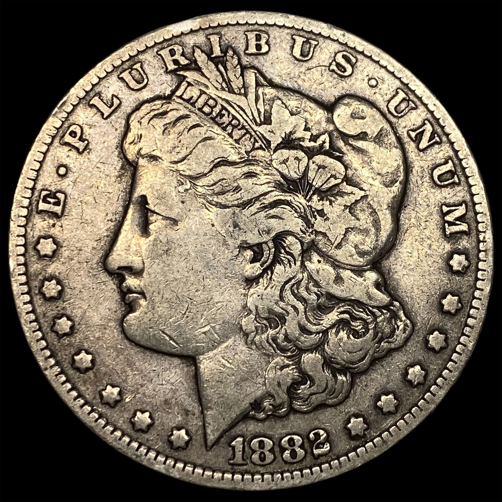 1882-CC Silver Morgan Dollar LIGHTLY CIRCULATED: 1882-CC Silver Morgan Dollar LIGHTLY CIRCULATED