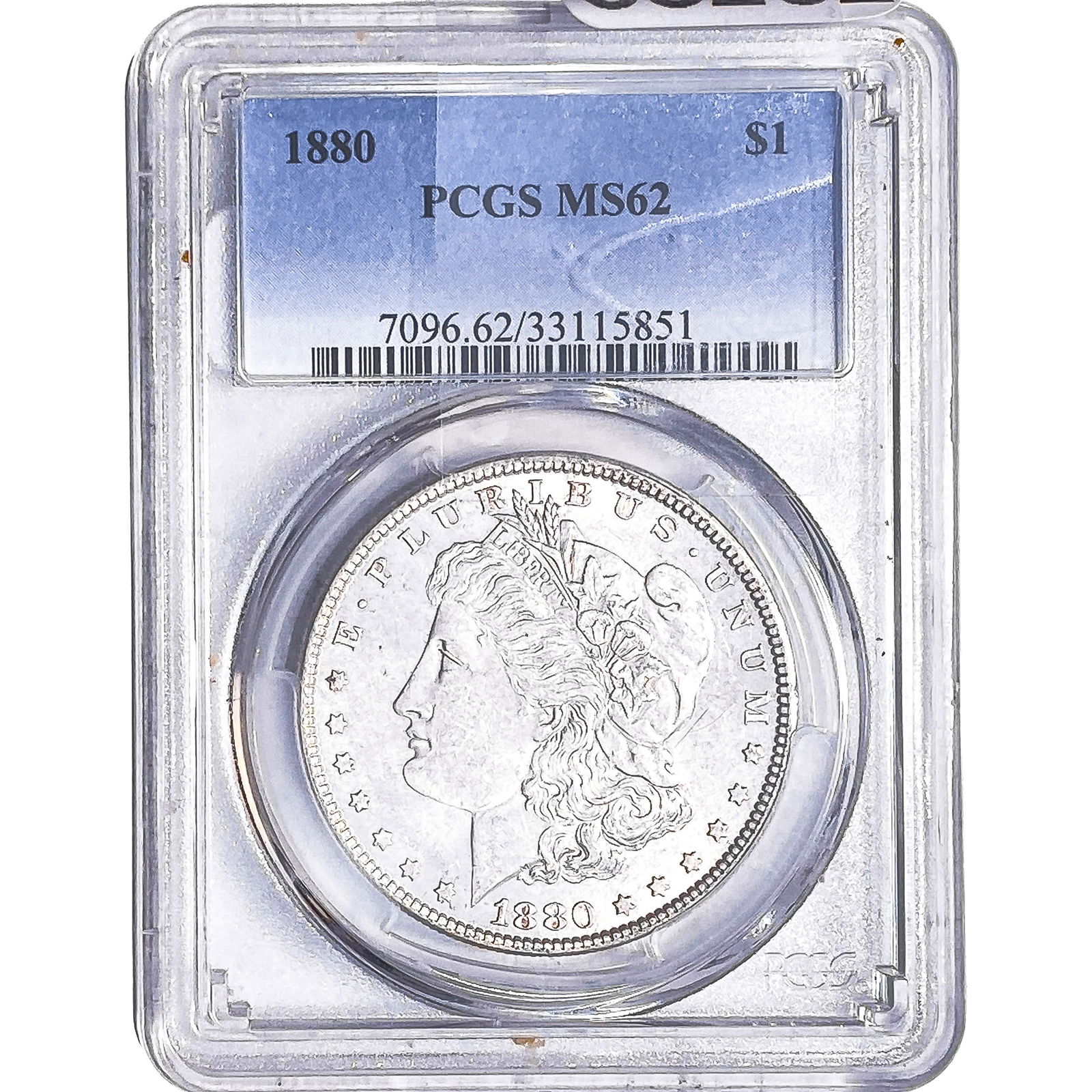 1880 Morgan Silver Dollar PCGS MS62: 1880 Morgan Silver Dollar PCGS MS62