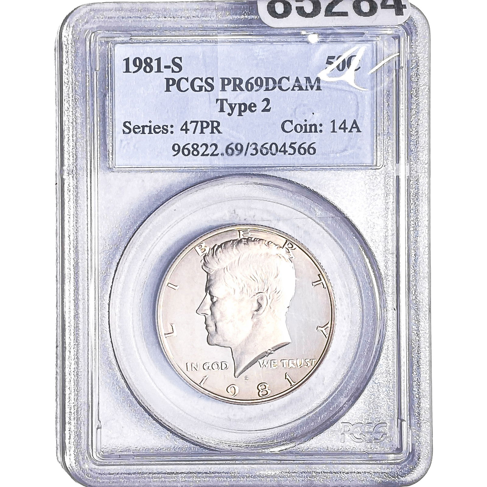 1981-S Kennedy Half Dollar PCGS PR69 DCAM: 1981-S Kennedy Half Dollar PCGS PR69 DCAM