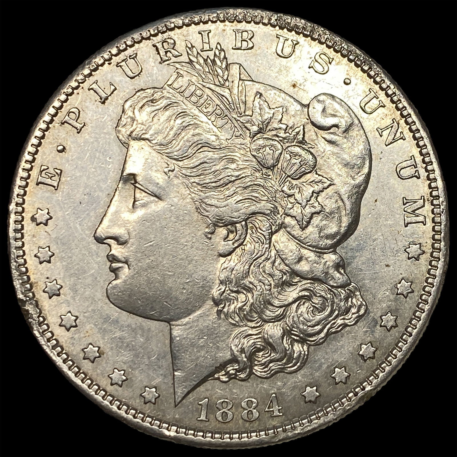 1884-S Silver Morgan Dollar CLOSELY UNCIRCULATED: 1884-S Silver Morgan Dollar CLOSELY UNCIRCULATED