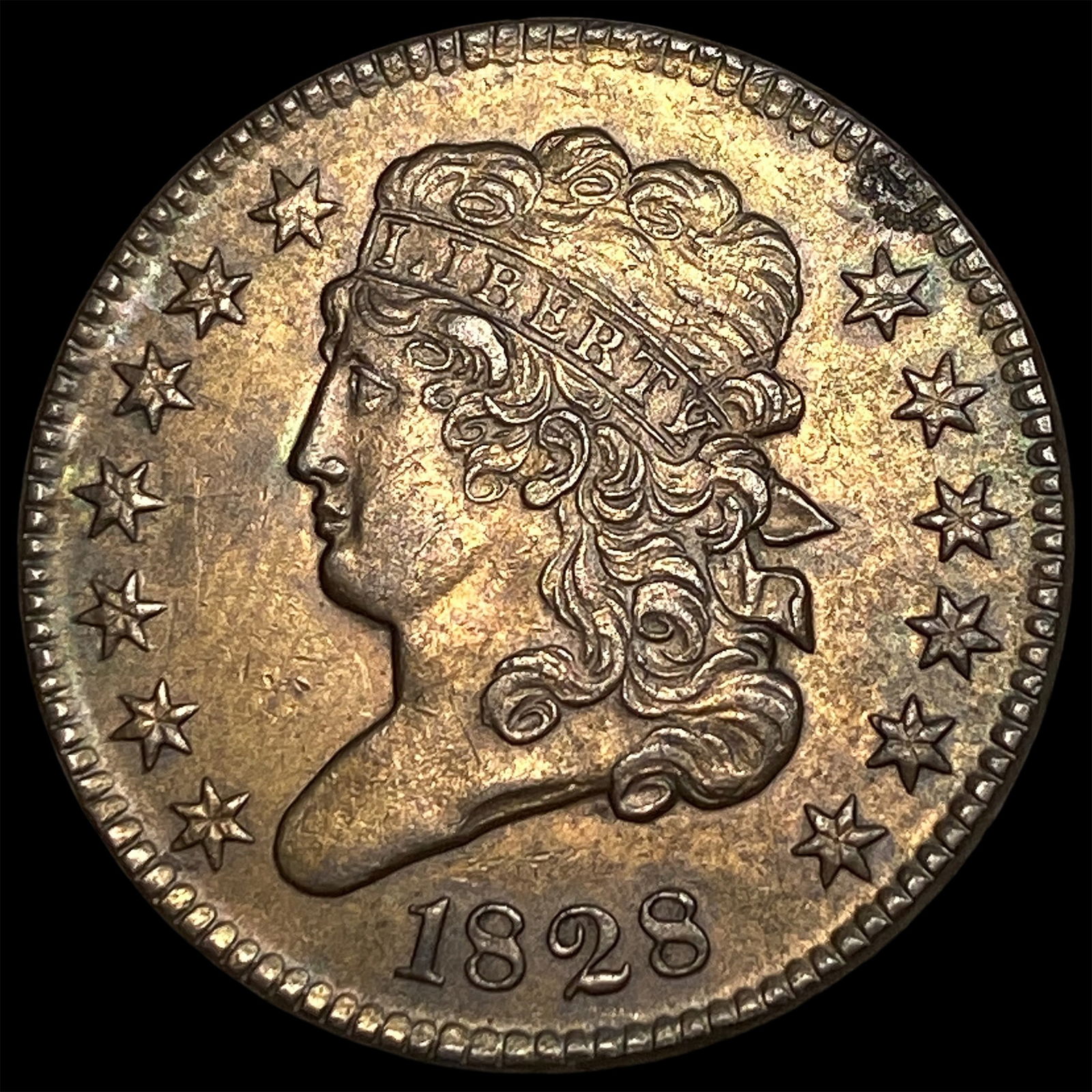 1828 Copper Half Cent GEM BU (1 of 2)