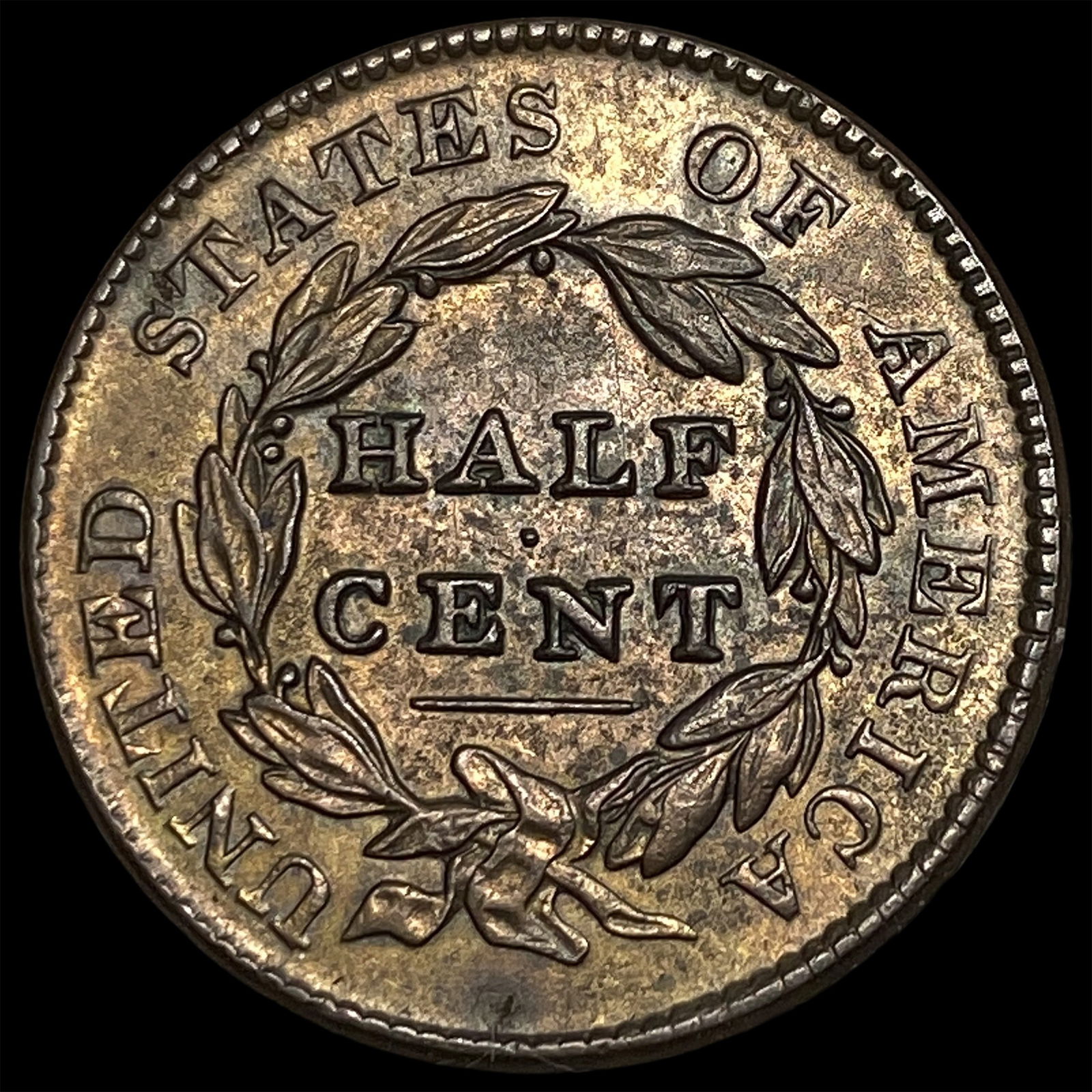1828 Copper Half Cent GEM BU - 2