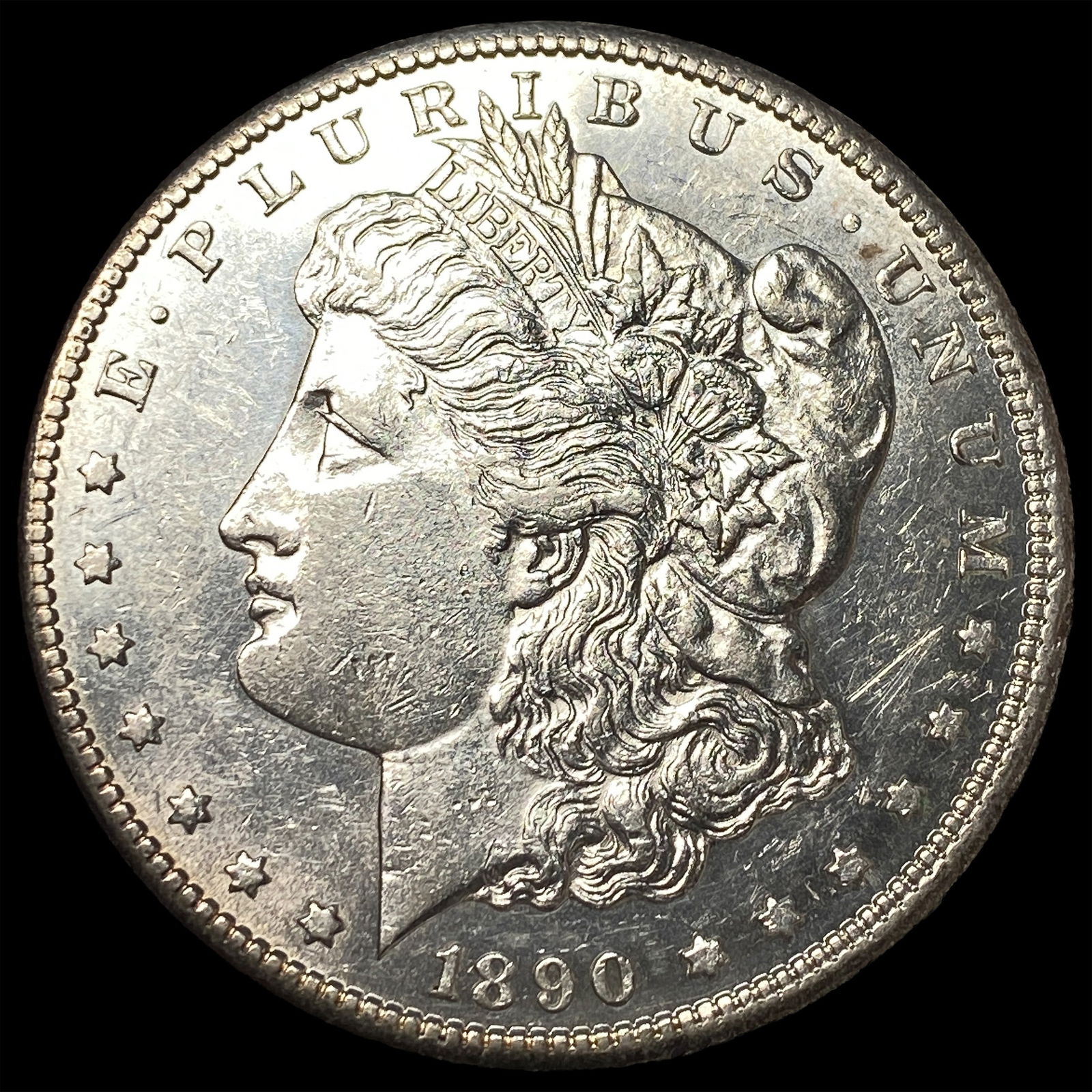 1890-CC Silver Morgan Dollar UNCIRCULATED: 1890-CC Silver Morgan Dollar UNCIRCULATED