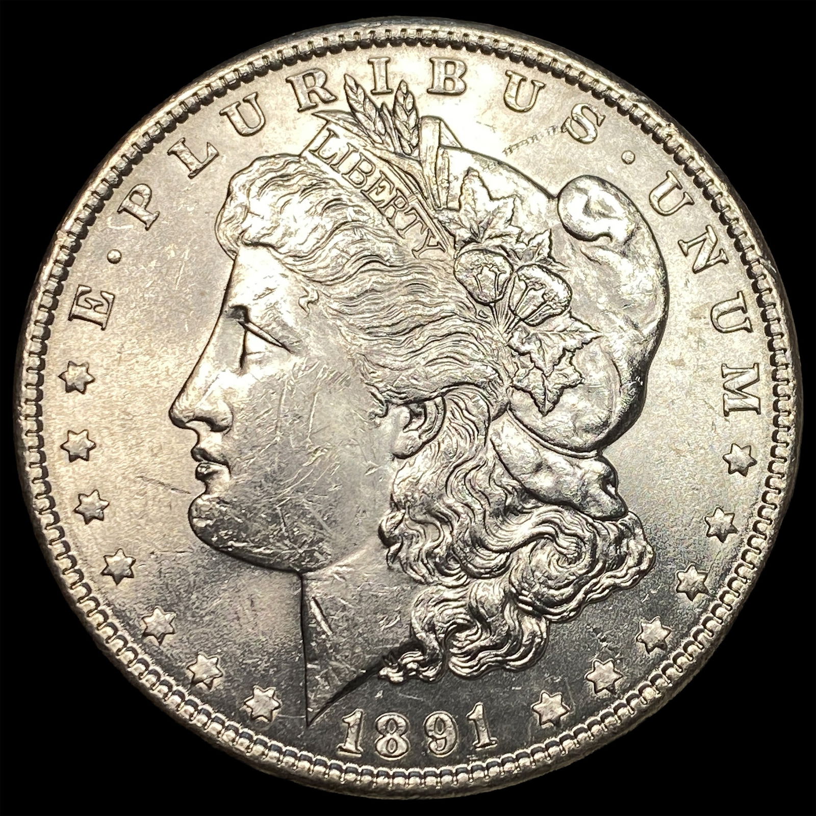 1891 Morgan Silver Dollar CHOICE BU (1 of 2)