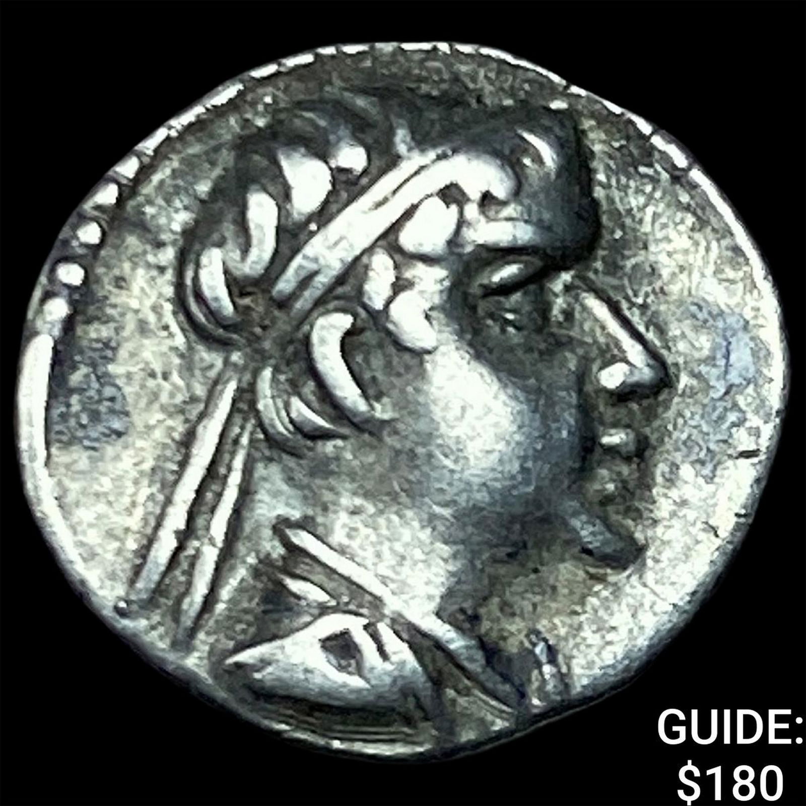 Greco-Bactria Eucratides I 171-145 BC Silver Obol NEARLY UNCIRCULATED: Greco-Bactria Eucratides I 171-145 BC Silver Obol NEARLY UNCIRCULATED