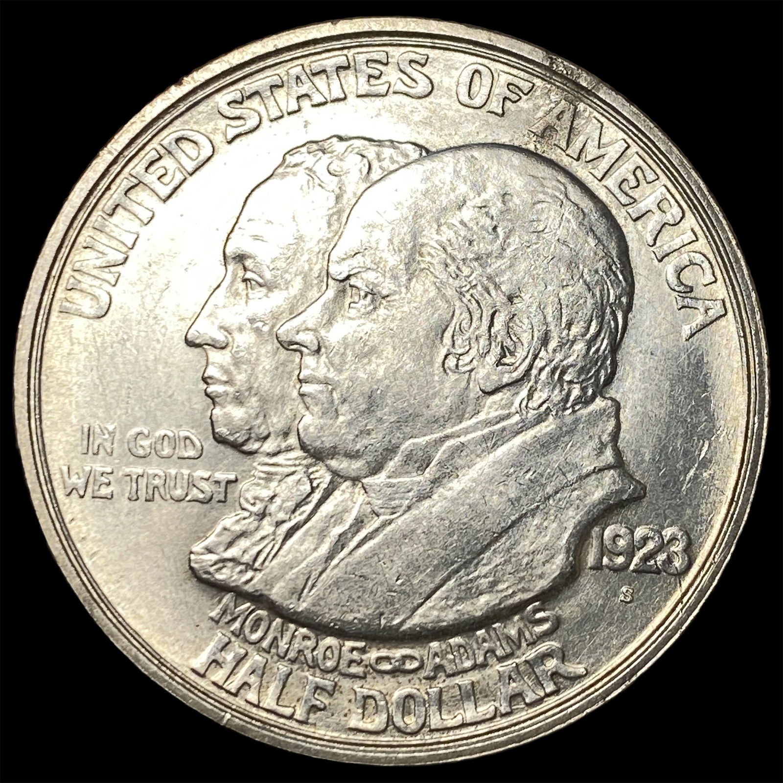 1923-S Monroe Doctrine Centennial Half Dollar UNCIRCULATED: 1923-S Monroe Doctrine Centennial Half Dollar UNCIRCULATED