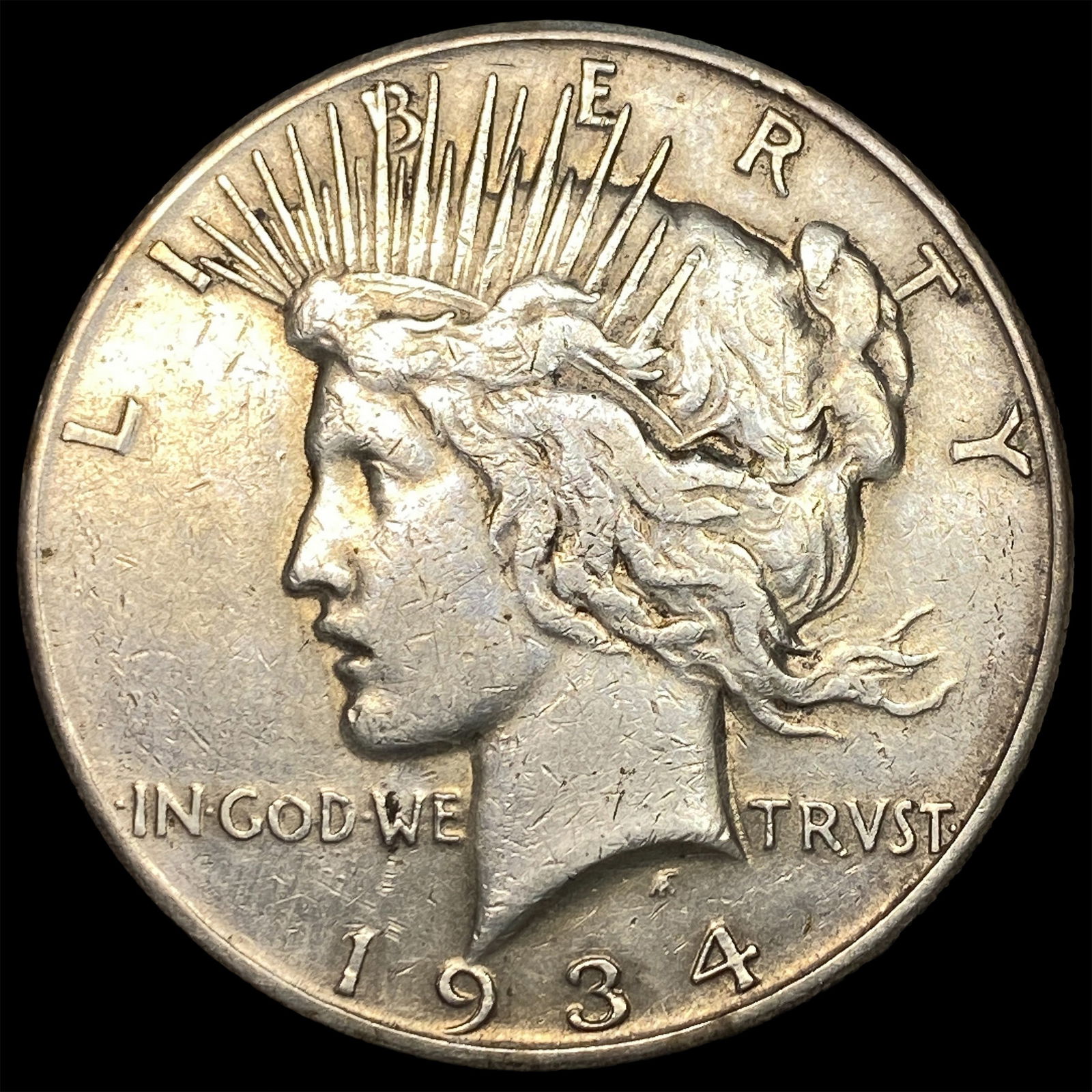 1934-S Silver Peace Dollar LIGHTLY CIRCULATED (1 of 2)