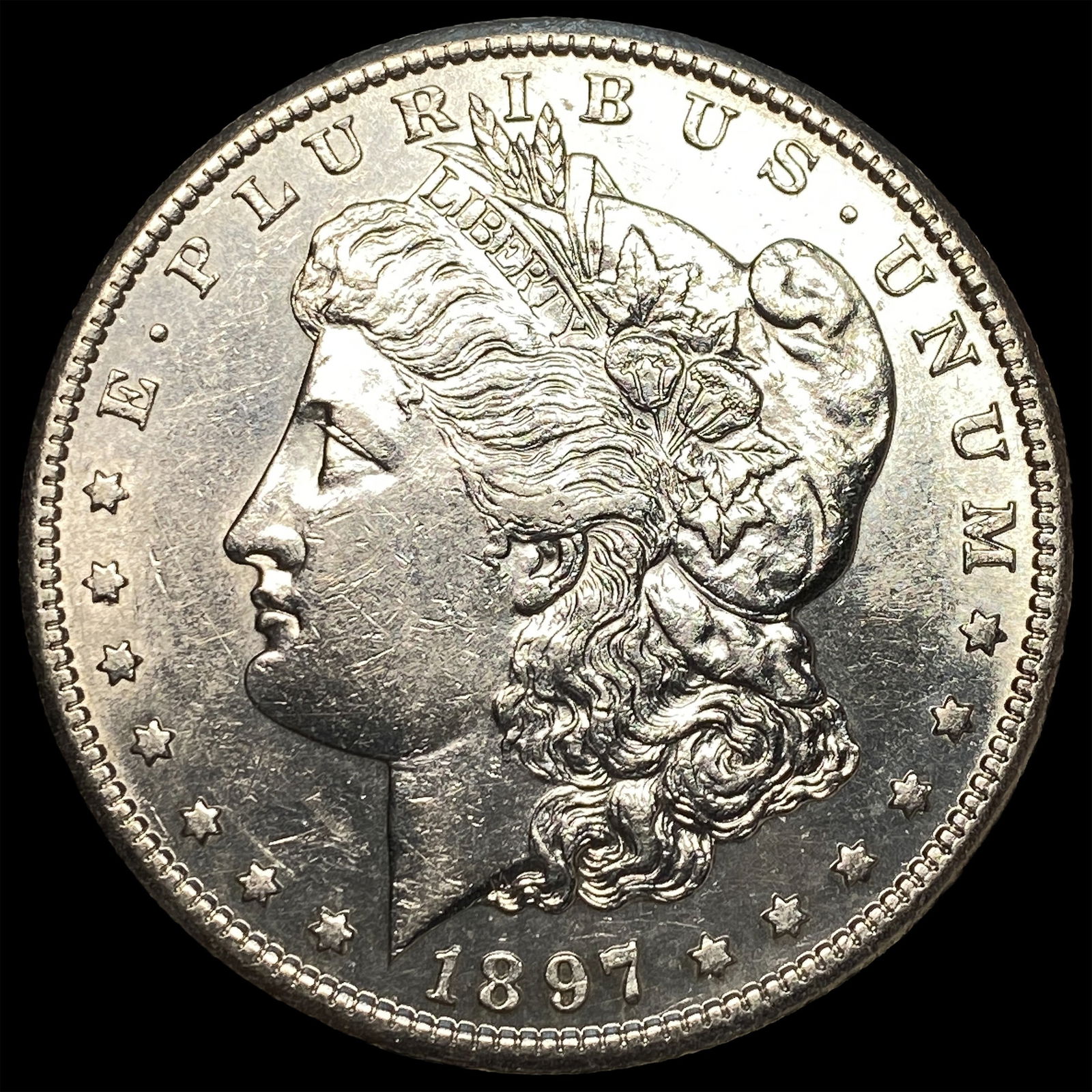 1897-S Silver Morgan Dollar CLOSELY UNCIRCULATED: 1897-S Silver Morgan Dollar CLOSELY UNCIRCULATED