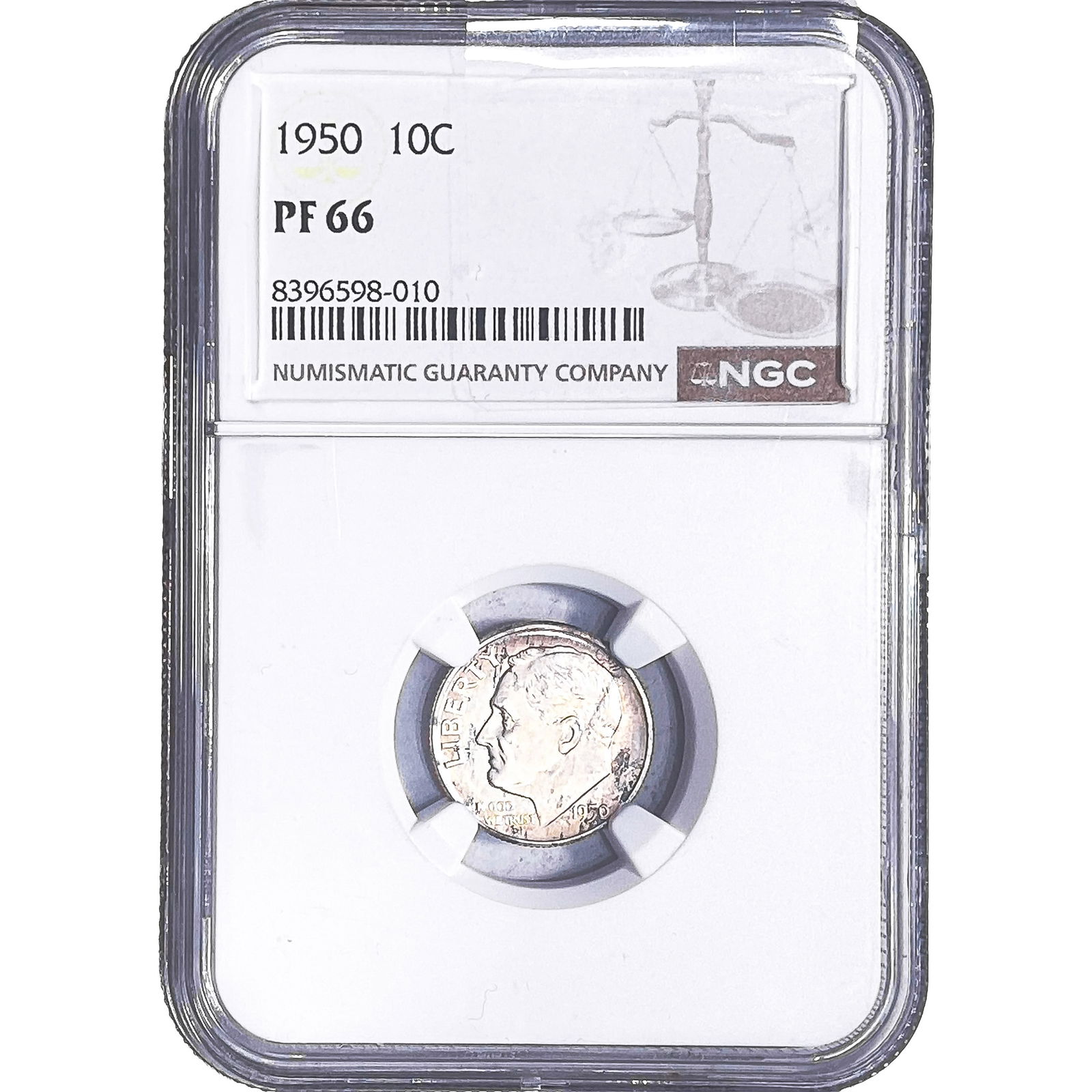 1950 Mercury Silver Dime NGC PF66: 1950 Mercury Silver Dime NGC PF66