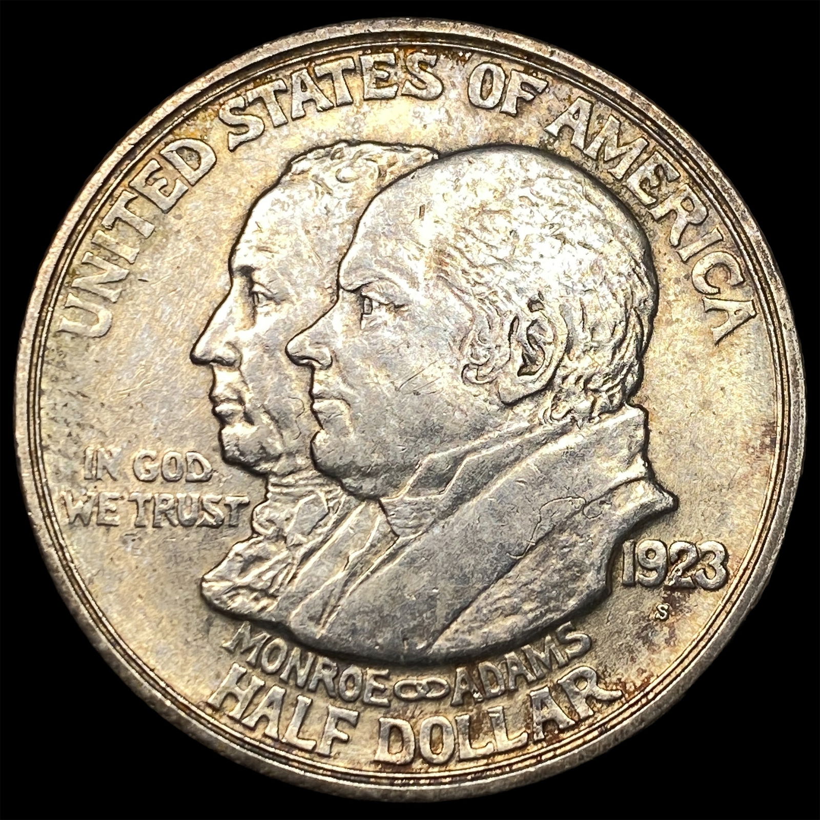 1923-S Silver Monroe Doctrine Centennial Half Dollar UNCIRCULATED: 1923-S Silver Monroe Doctrine Centennial Half Dollar UNCIRCULATED