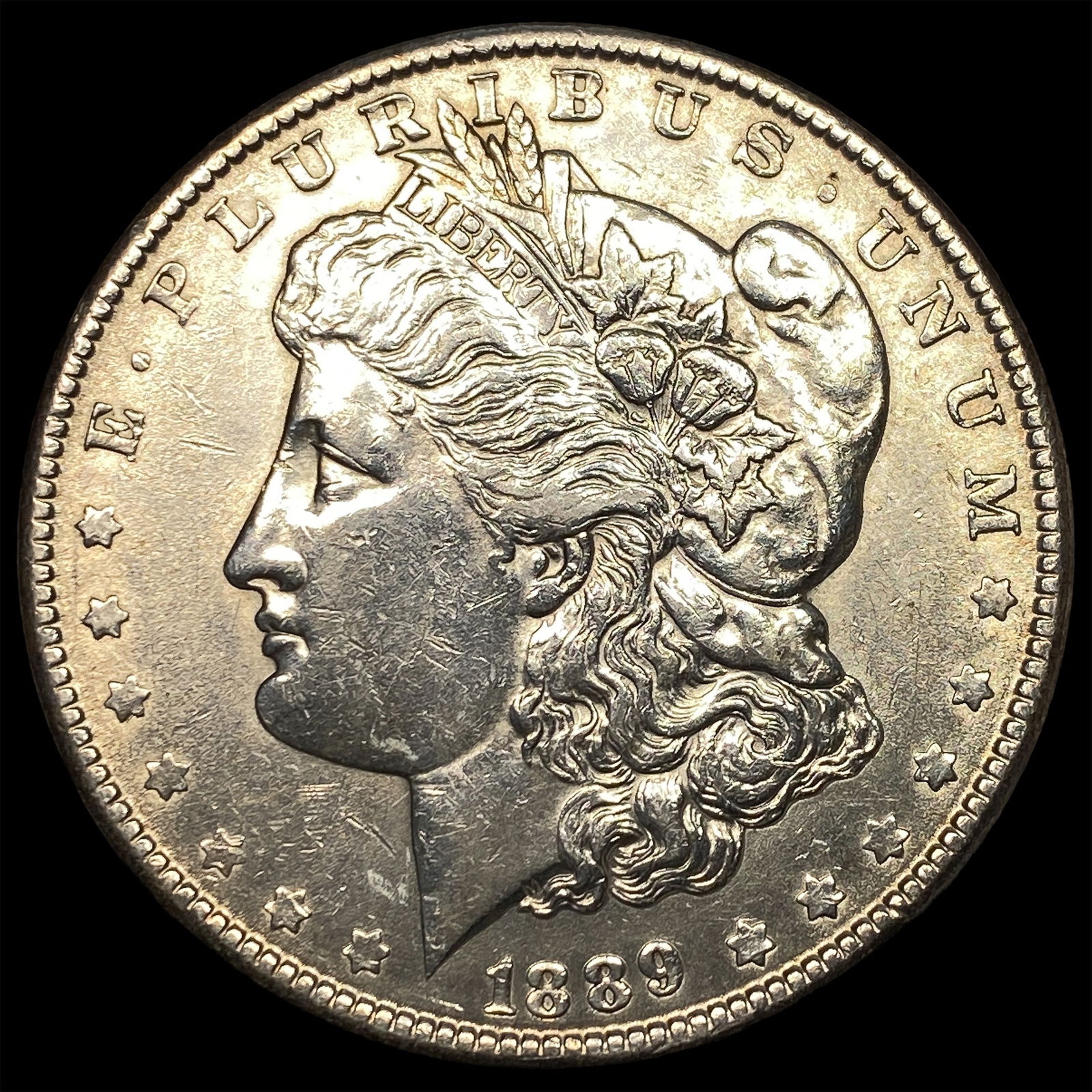 1889 Silver Morgan Dollar CLOSELY UNCIRCULATED: 1889 Silver Morgan Dollar CLOSELY UNCIRCULATED