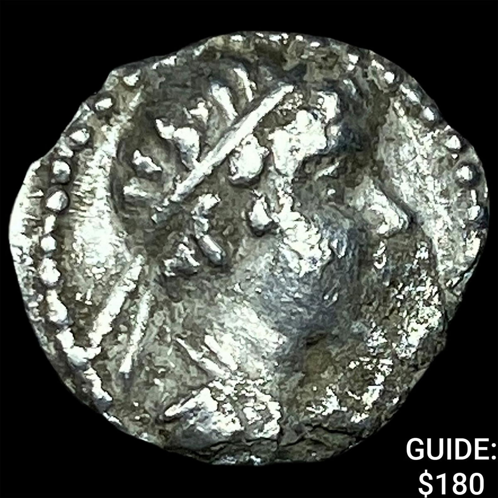 Greco-Bactria Eucratides I 171-145 BC Silver Obol NEARLY UNCIRCULATED: Greco-Bactria Eucratides I 171-145 BC Silver Obol NEARLY UNCIRCULATED