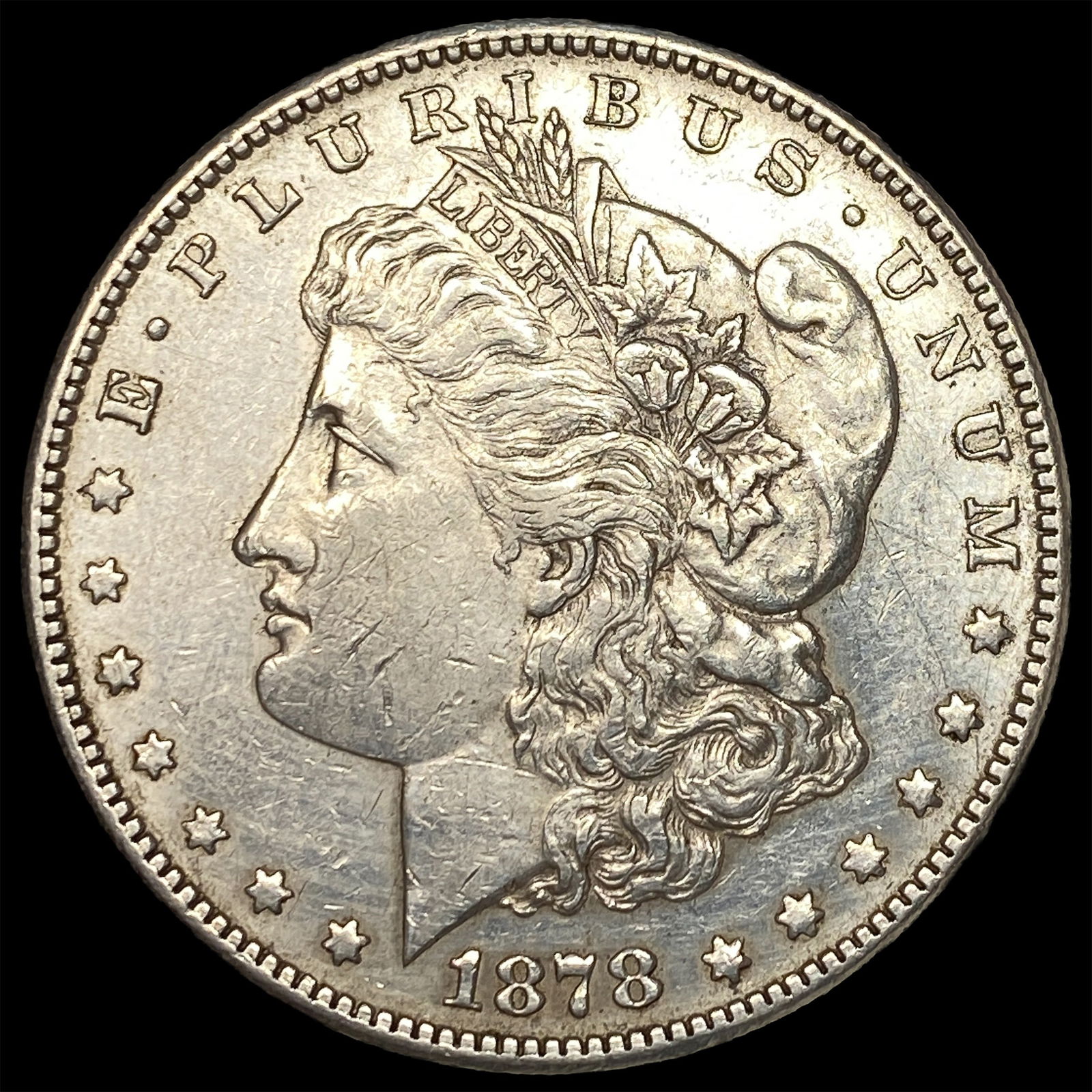 1878-S Silver Morgan Dollar CLOSELY UNCIRCULATED: 1878-S Silver Morgan Dollar CLOSELY UNCIRCULATED