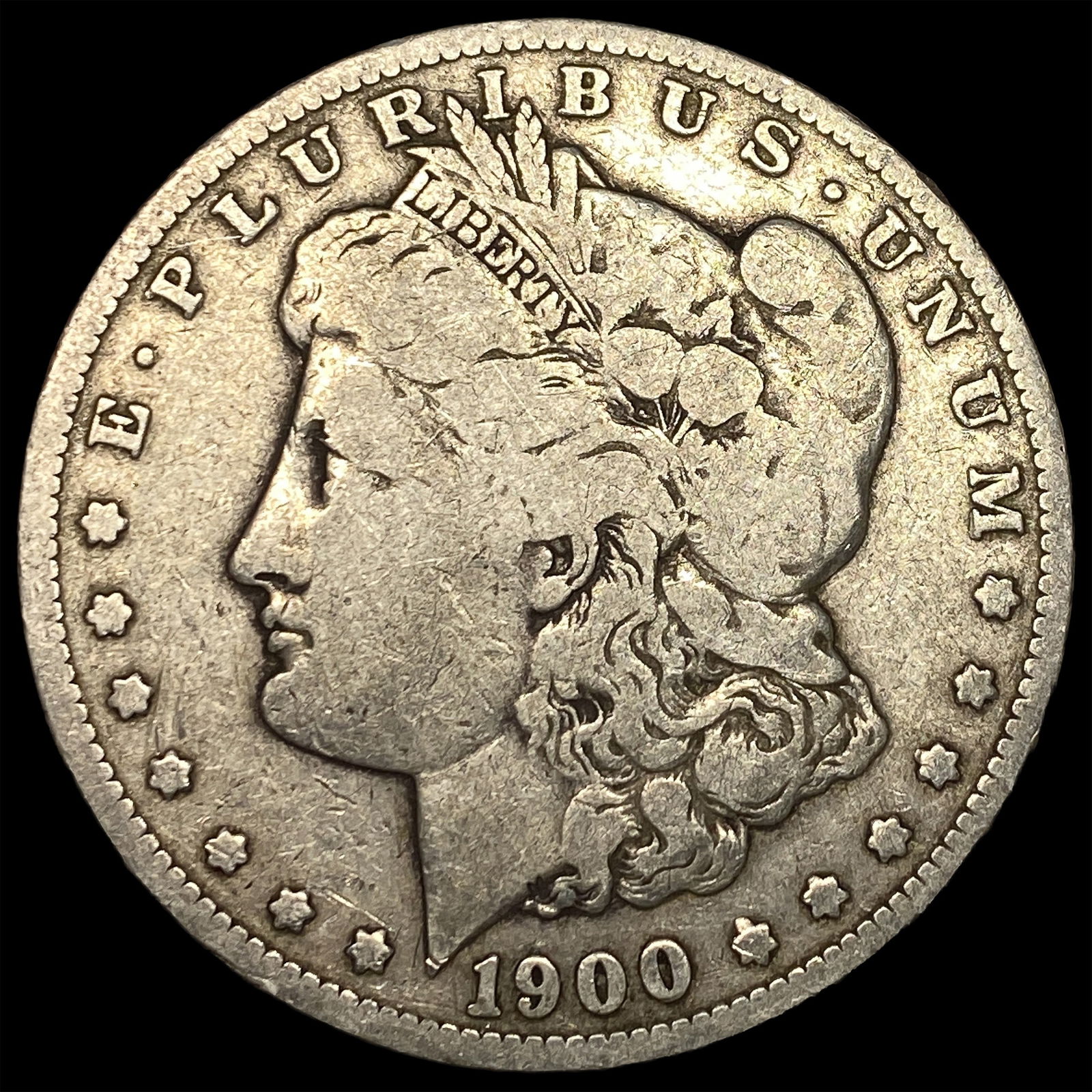 1900-S Silver Morgan Dollar NICELY CIRCULATED: 1900-S Silver Morgan Dollar NICELY CIRCULATED