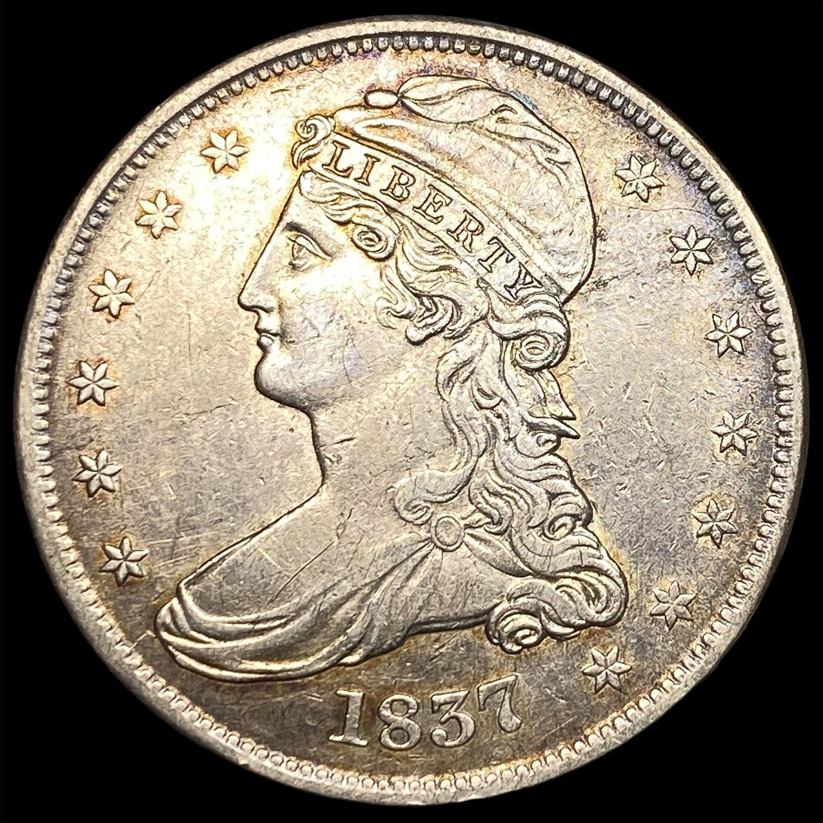 1837 Capped Bust Half Dollar CLOSELY UNCIRCULATED (1 of 2)
