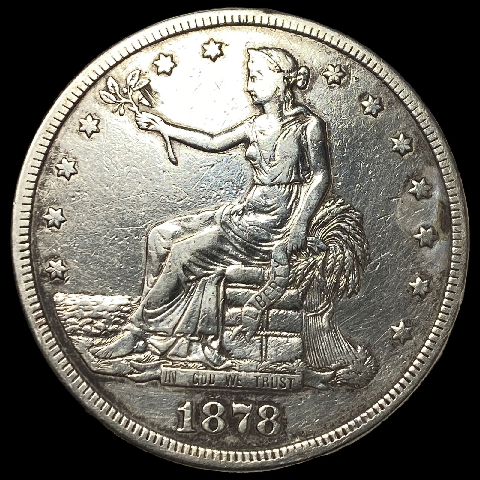 1878-S Silver Trade Dollar CLOSELY UNCIRCULATED (1 of 2)