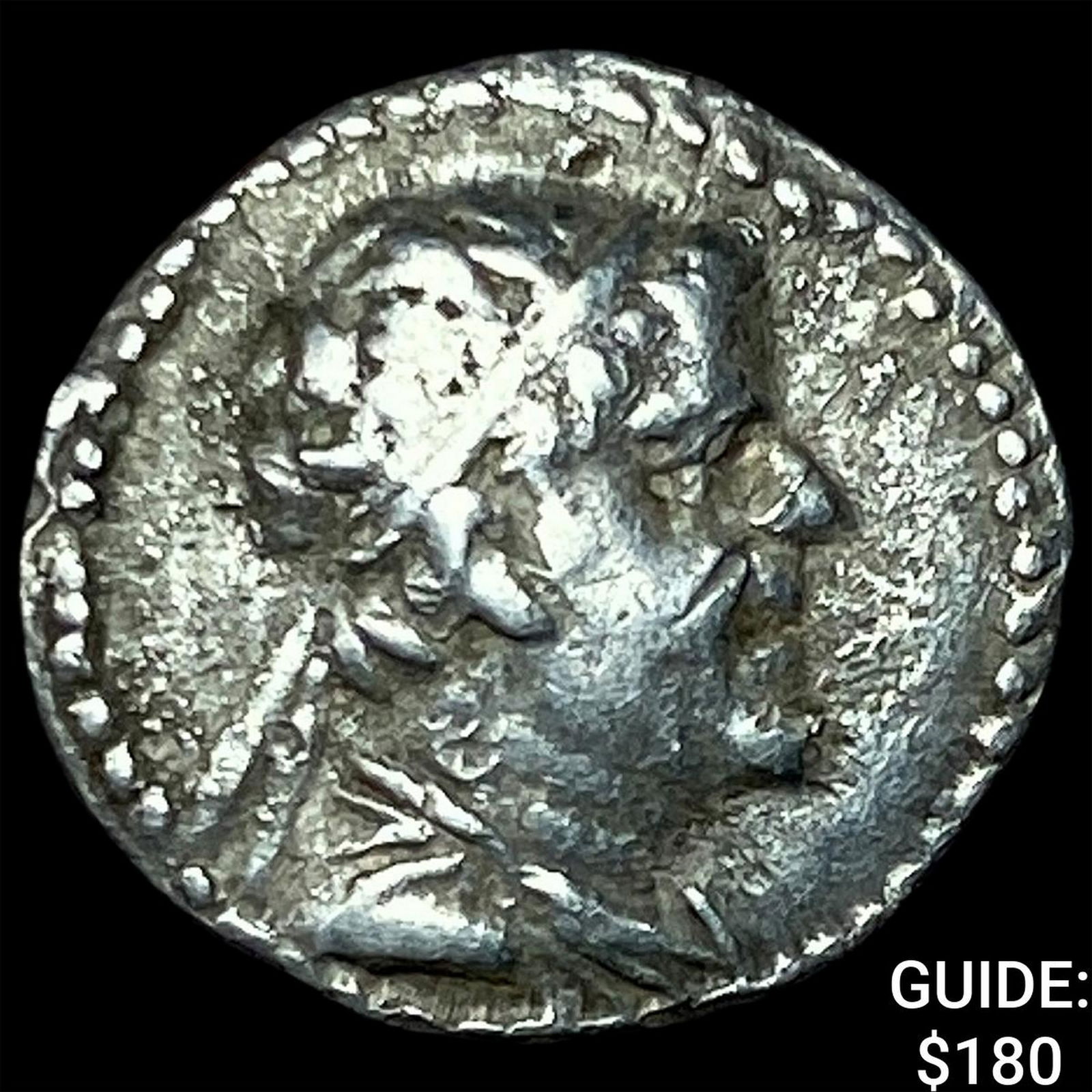 Greco-Bactria Eucratides I 171-145 BC Silver Obol NEARLY UNCIRCULATED: Greco-Bactria Eucratides I 171-145 BC Silver Obol NEARLY UNCIRCULATED