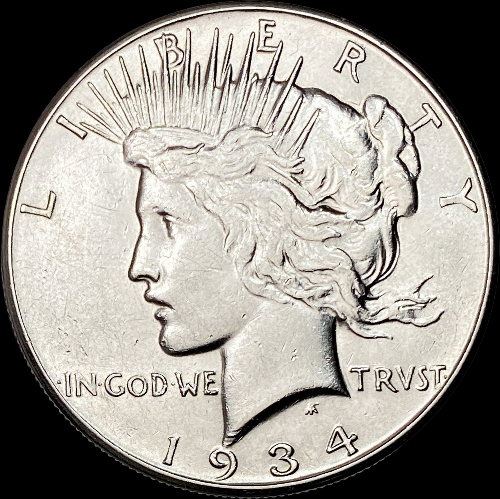 1934-S Peace Silver Dollar CLOSELY UNCIRCULATED (1 of 2)