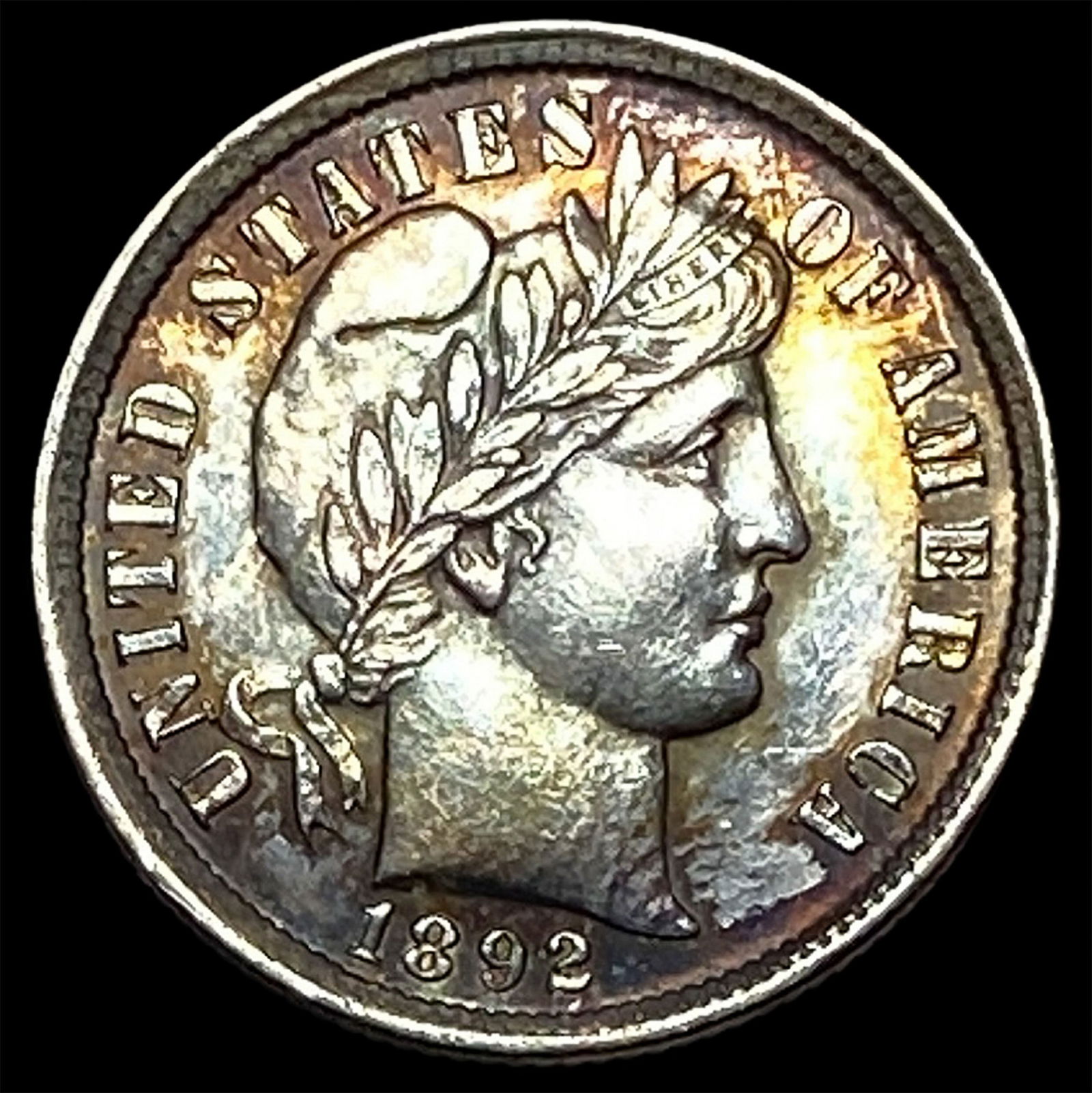 1892 Silver Barber Dime UNCIRCULATED: 1892 Silver Barber Dime UNCIRCULATED