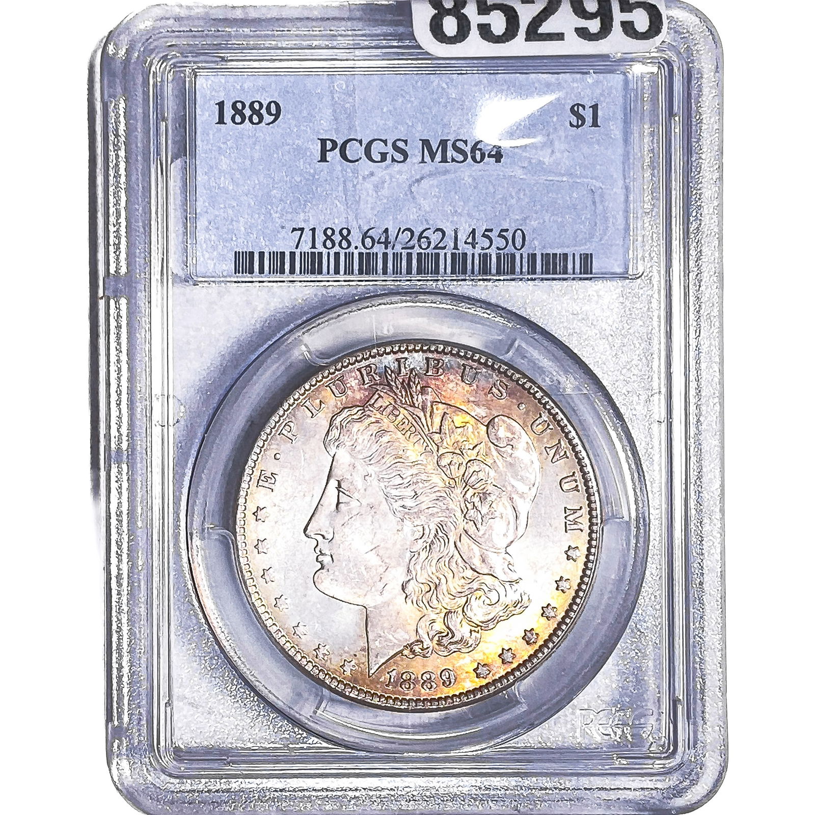 1889 Morgan Silver Dollar PCGS MS64: 1889 Morgan Silver Dollar PCGS MS64