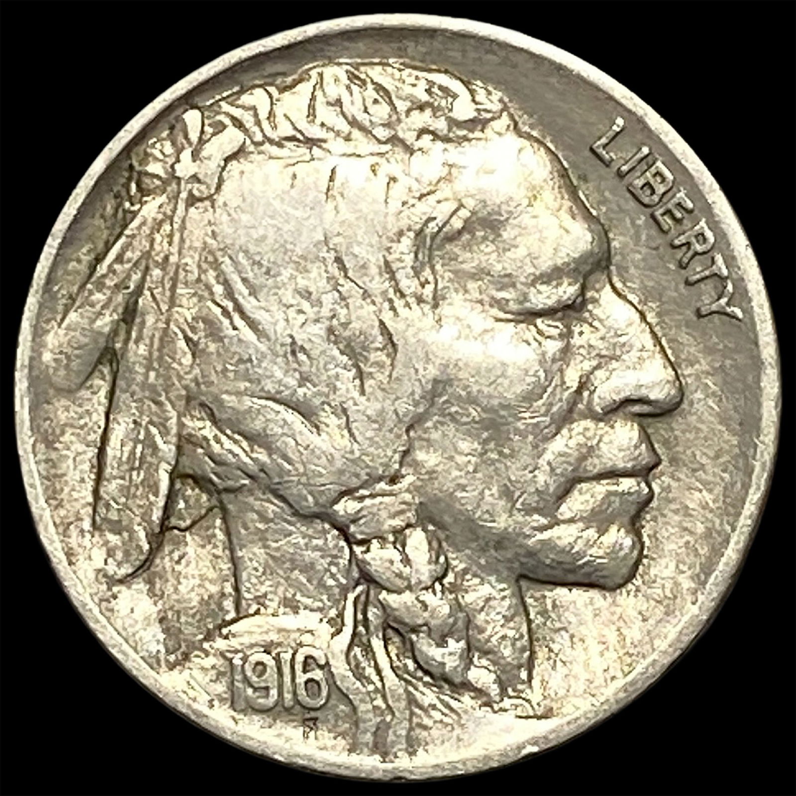 1916-D Buffalo Nickel NEARLY UNCIRCULATED: 1916-D Buffalo Nickel NEARLY UNCIRCULATED
