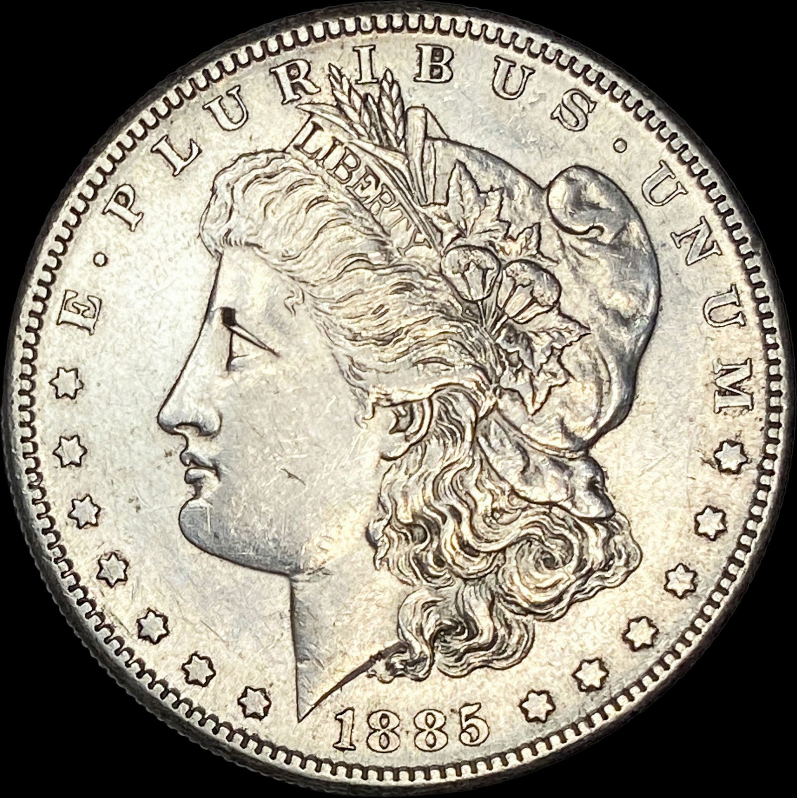 1885-S Silver Morgan Dollar CLOSELY UNCIRCULATED: 1885-S Silver Morgan Dollar CLOSELY UNCIRCULATED