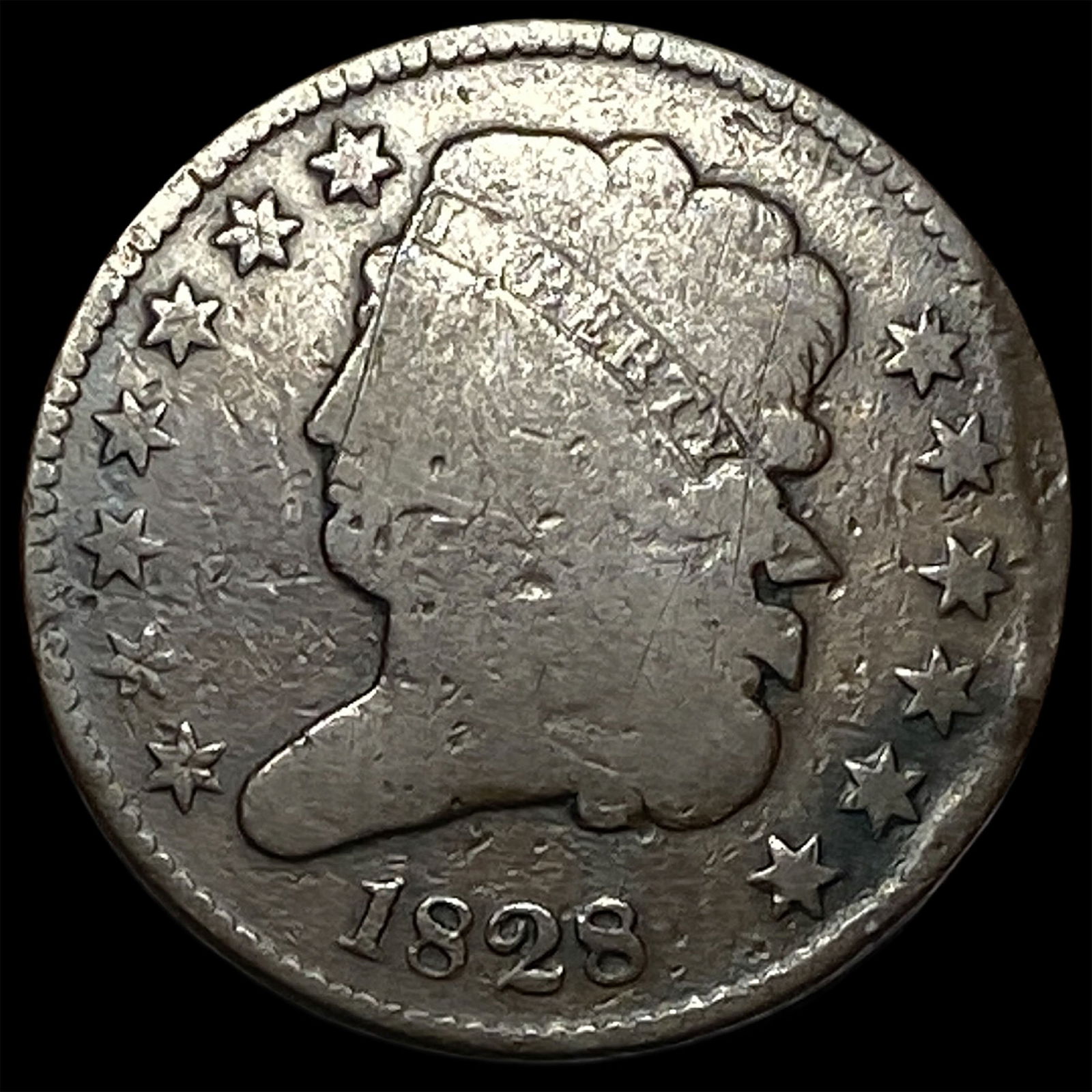 1828 Classic Head Half Cent NICELY CIRCULATED: 1828 Classic Head Half Cent NICELY CIRCULATED