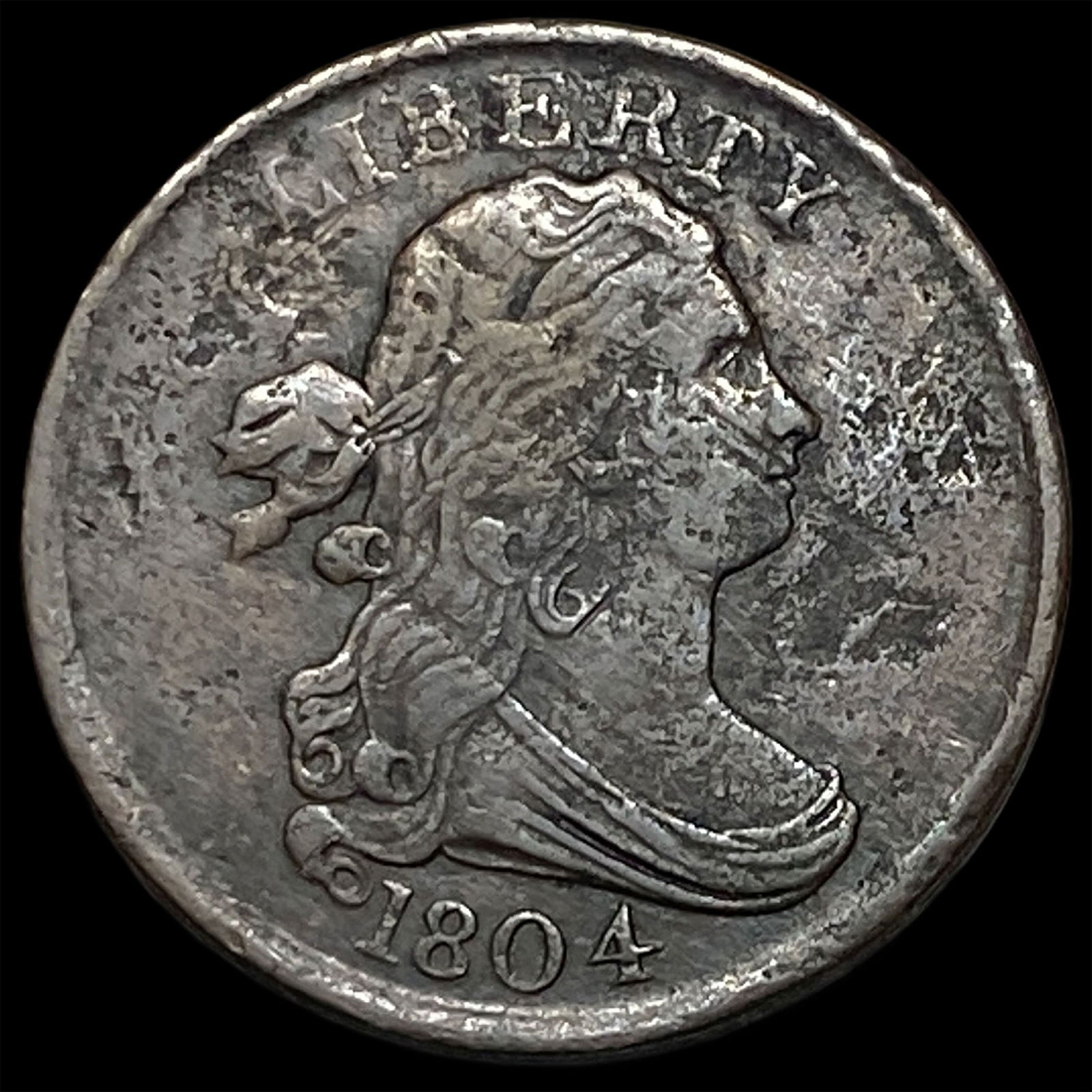 1804 Draped Bust Half Cent ABOUT UNCIRCULATED (1 of 2)