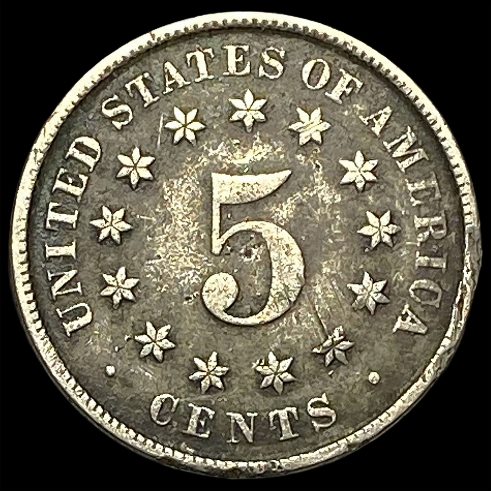 1883 Shield Nickel NICELY CIRCULATED - 2