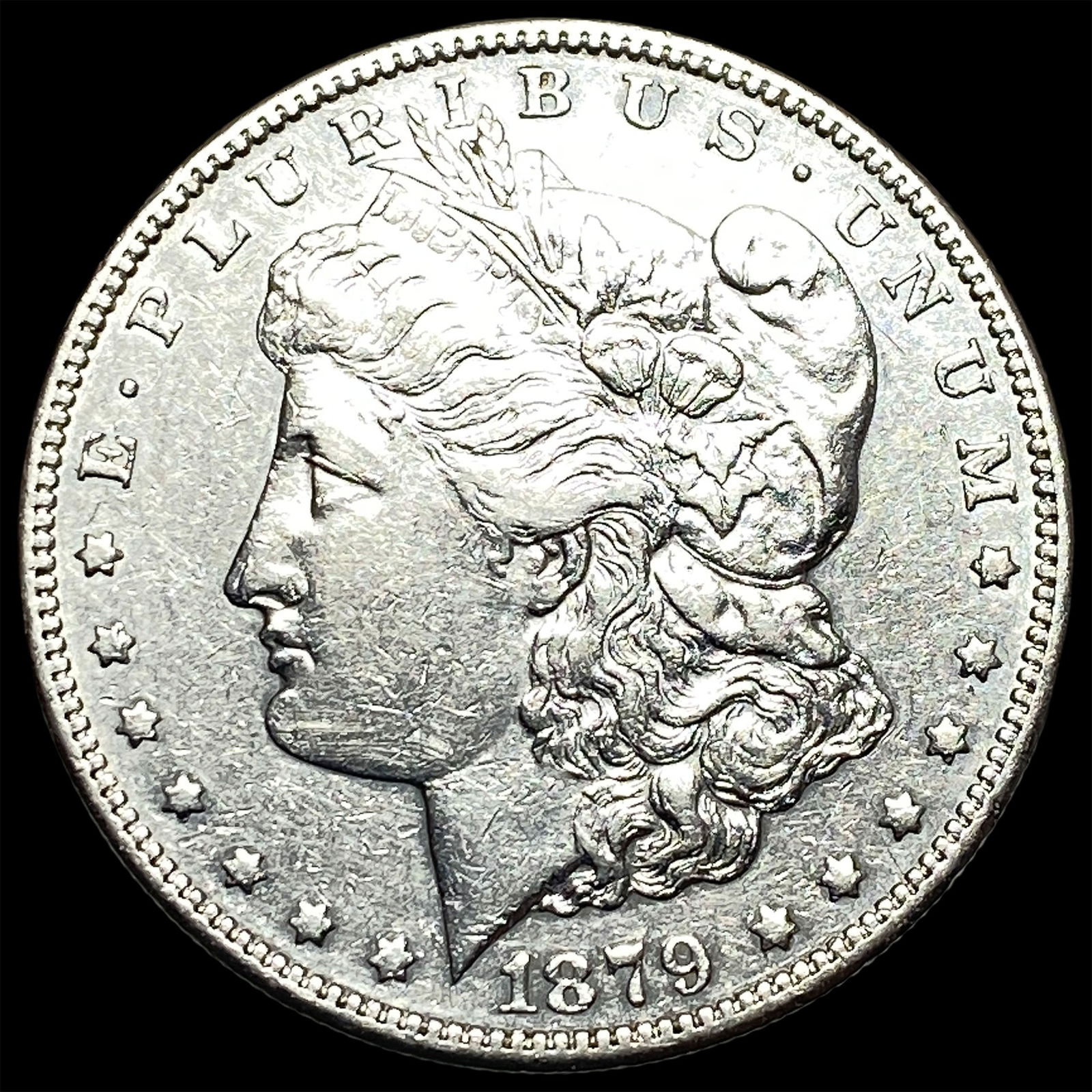 1879-S Rev 78 Silver Morgan Dollar NEARLY UNCIRCULATED: 1879-S Rev 78 Silver Morgan Dollar NEARLY UNCIRCULATED