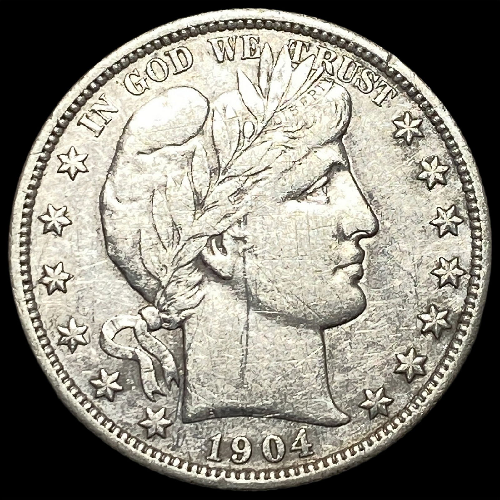 1904-O Barber Half Dollar CLOSELY UNCIRCULATED (1 of 2)