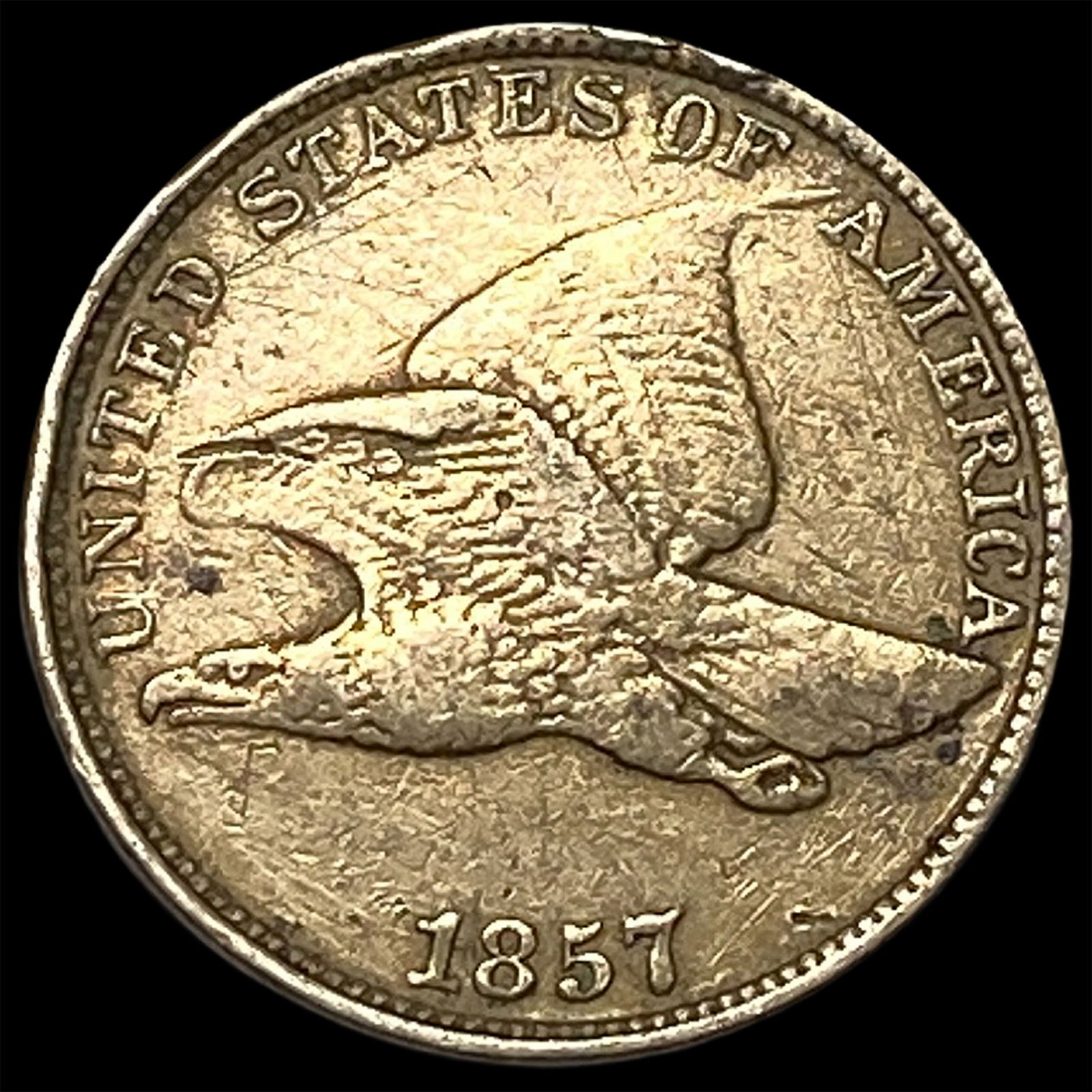 1857 Flying Eagle Cent LIGHTLY CIRCULATED: 1857 Flying Eagle Cent LIGHTLY CIRCULATED